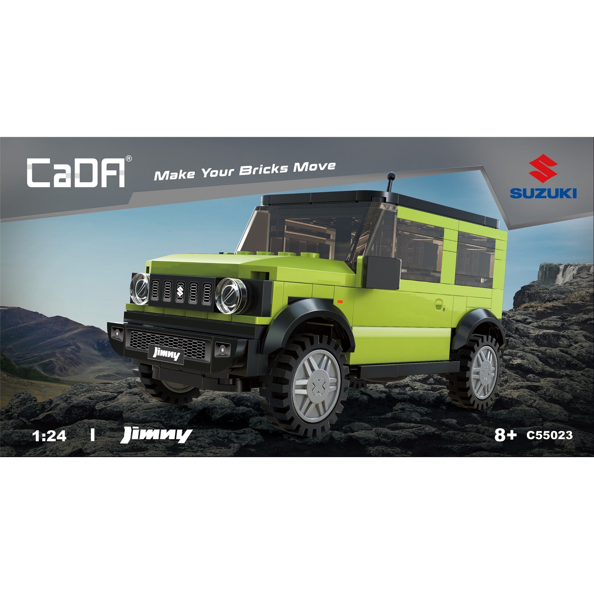 Green 1:24 Suzuki Jimny 192 Pieces