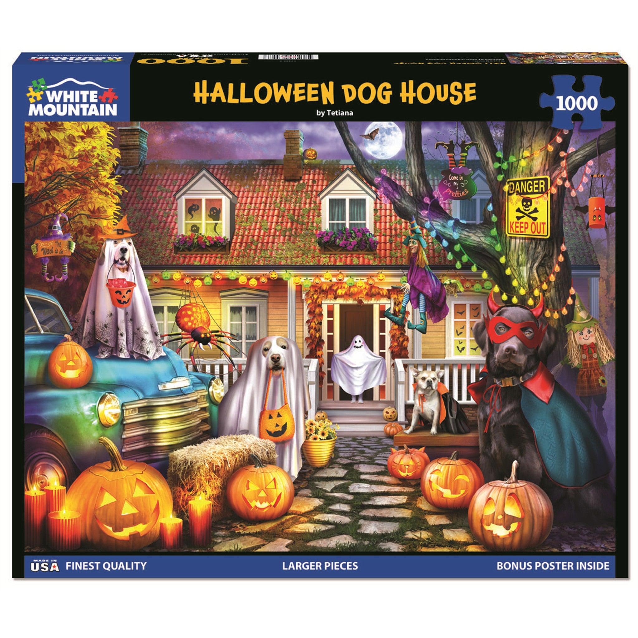 Halloween Dog House 1000 Piece Puzzle - Online Only
