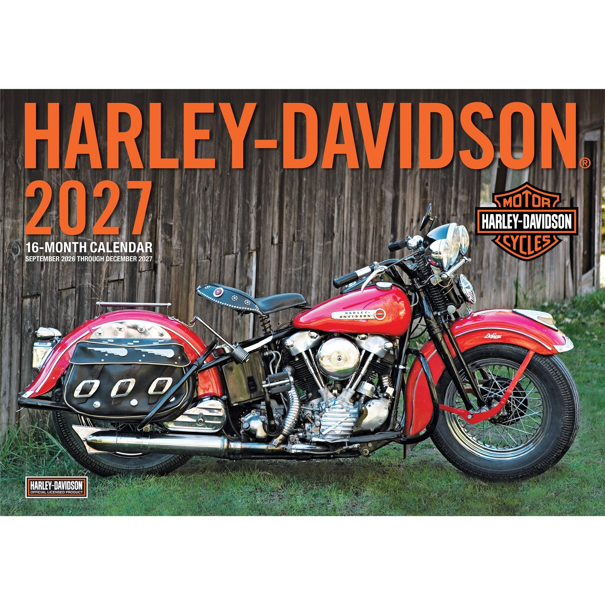 Harley Davidson Deluxe 2027 Wall Calendar