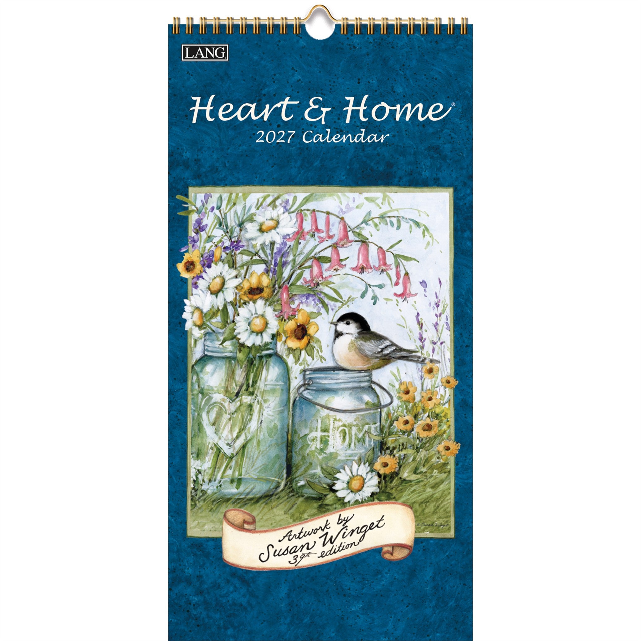 Heart and Home 2027 Slim Calendar