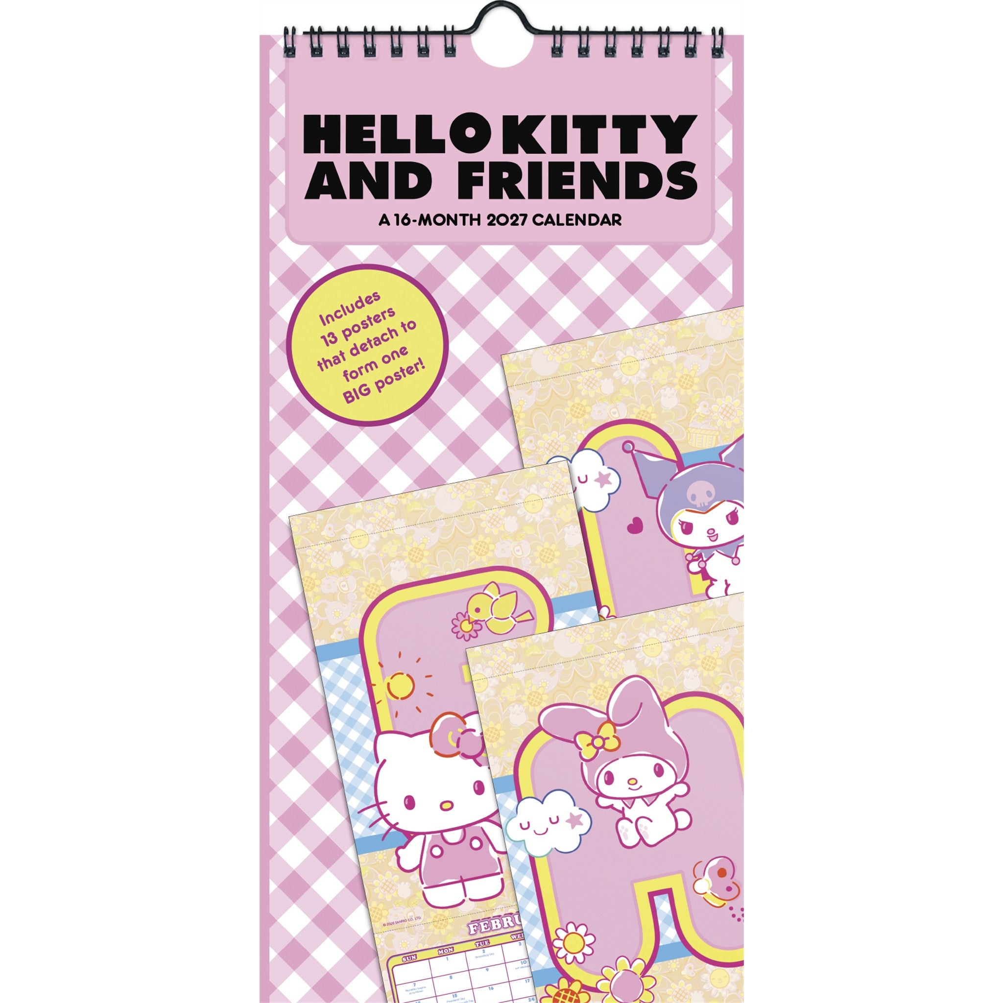 Hello Kitty and Friends 2027 Slim Calendar