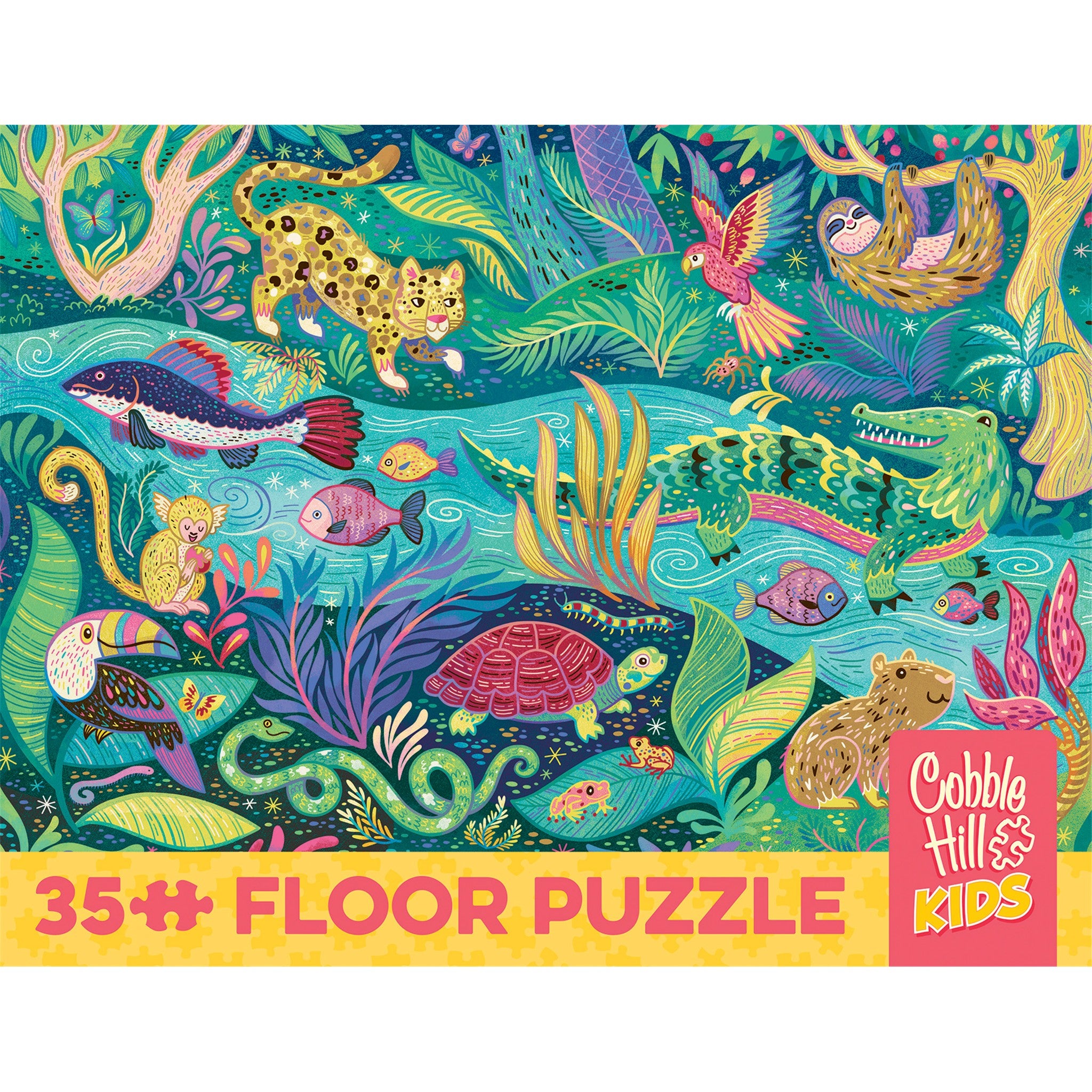 In the Rainforest 35 Piece Floor Puzzle - Online Only
