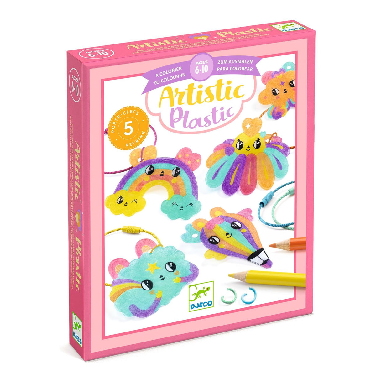 Kawaii Keyring Artistic Plastic