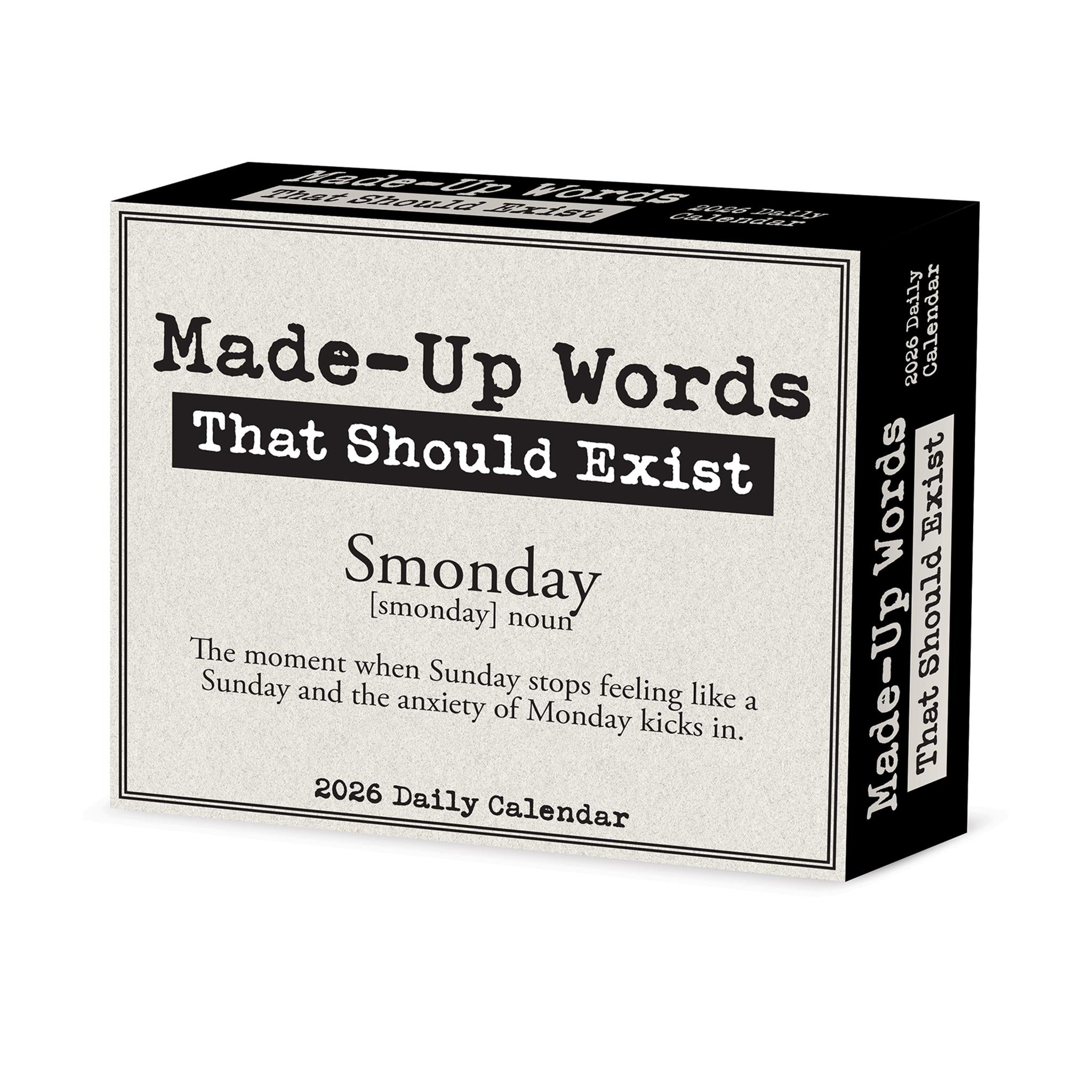 Made Up Words That Should Exist 2026 Box Calendar