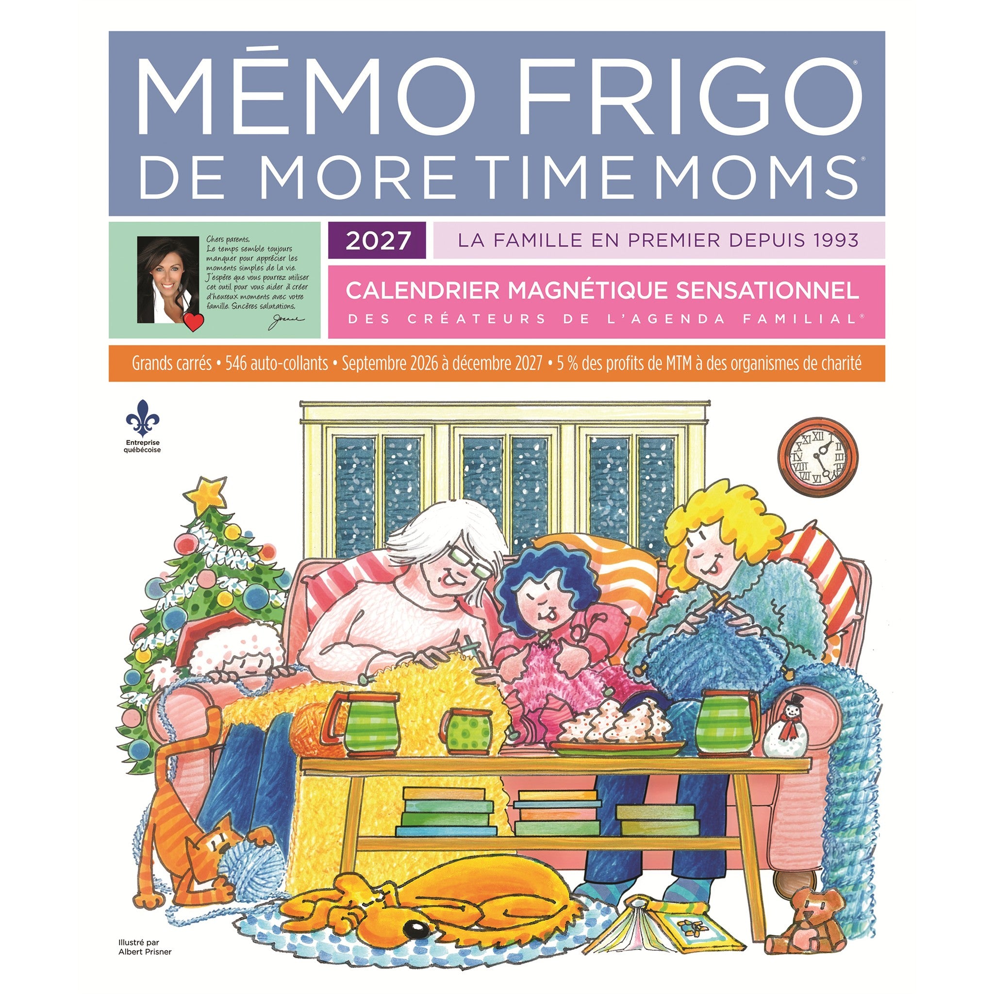 Memo Frigo 2027 Wall Calendar (French)