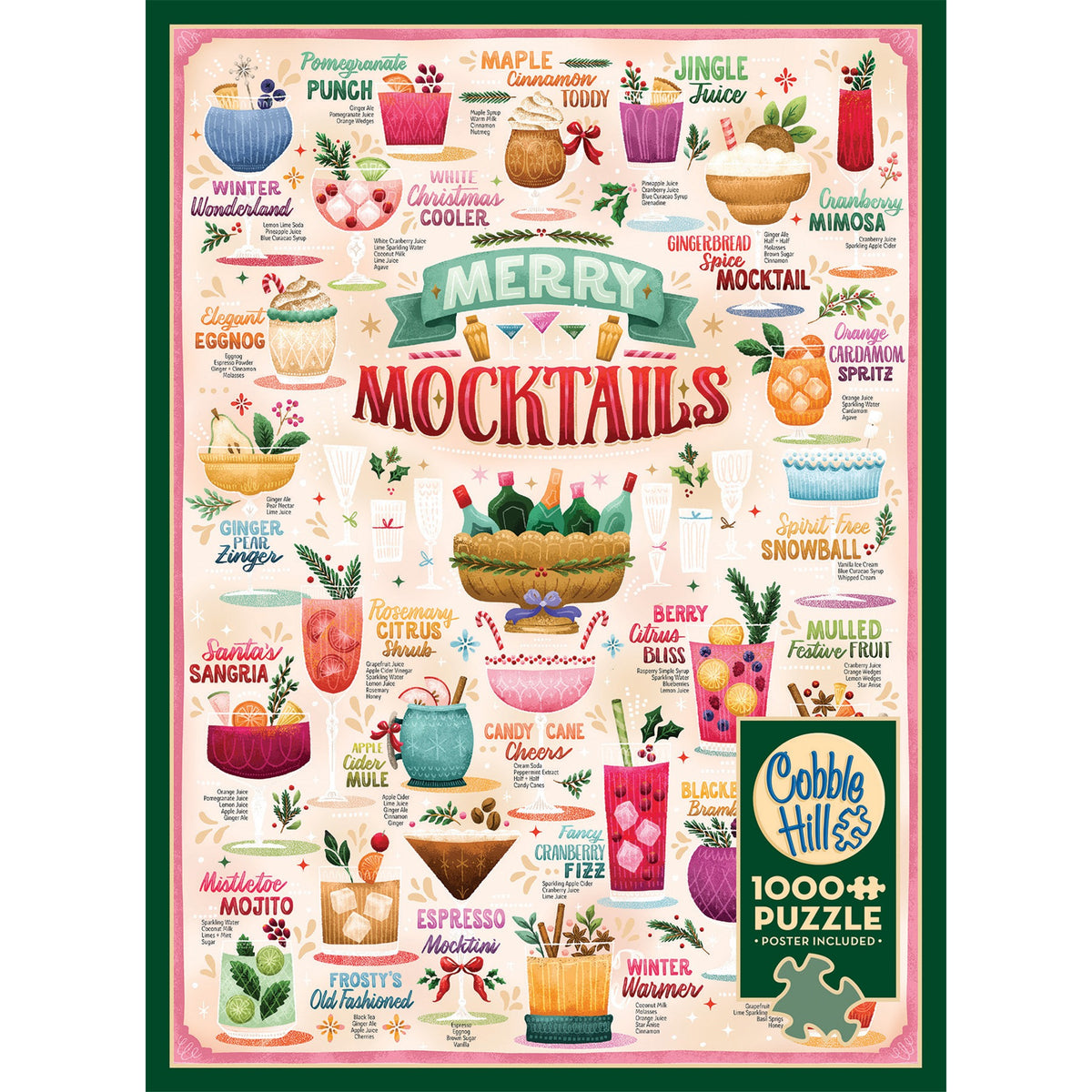 Merry Mocktails 1000 Piece Puzzle - Online Only