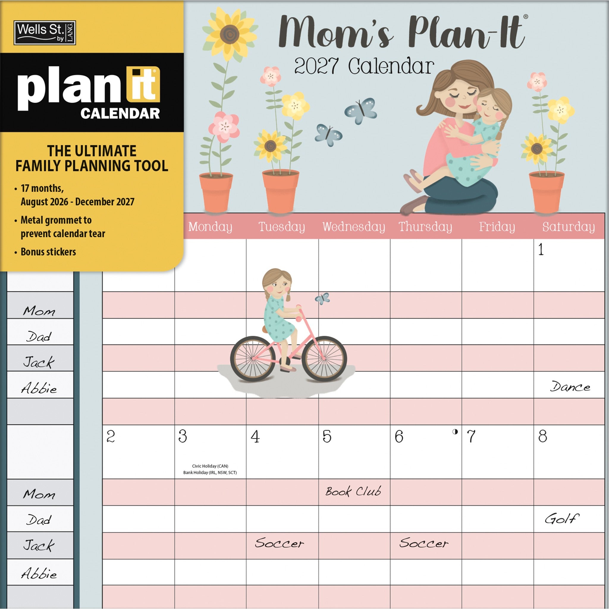 Moms Plan-It 2027 Wall Calendar - Online Only