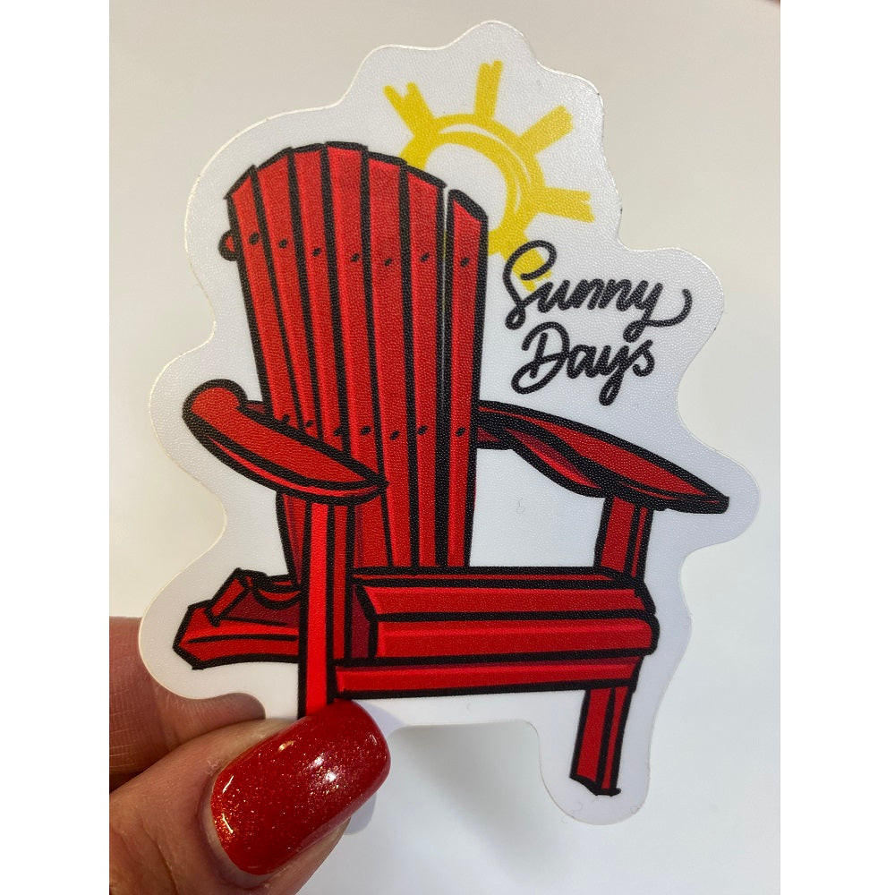 Sunny Days Muskoka Chair Vinyl Sticker