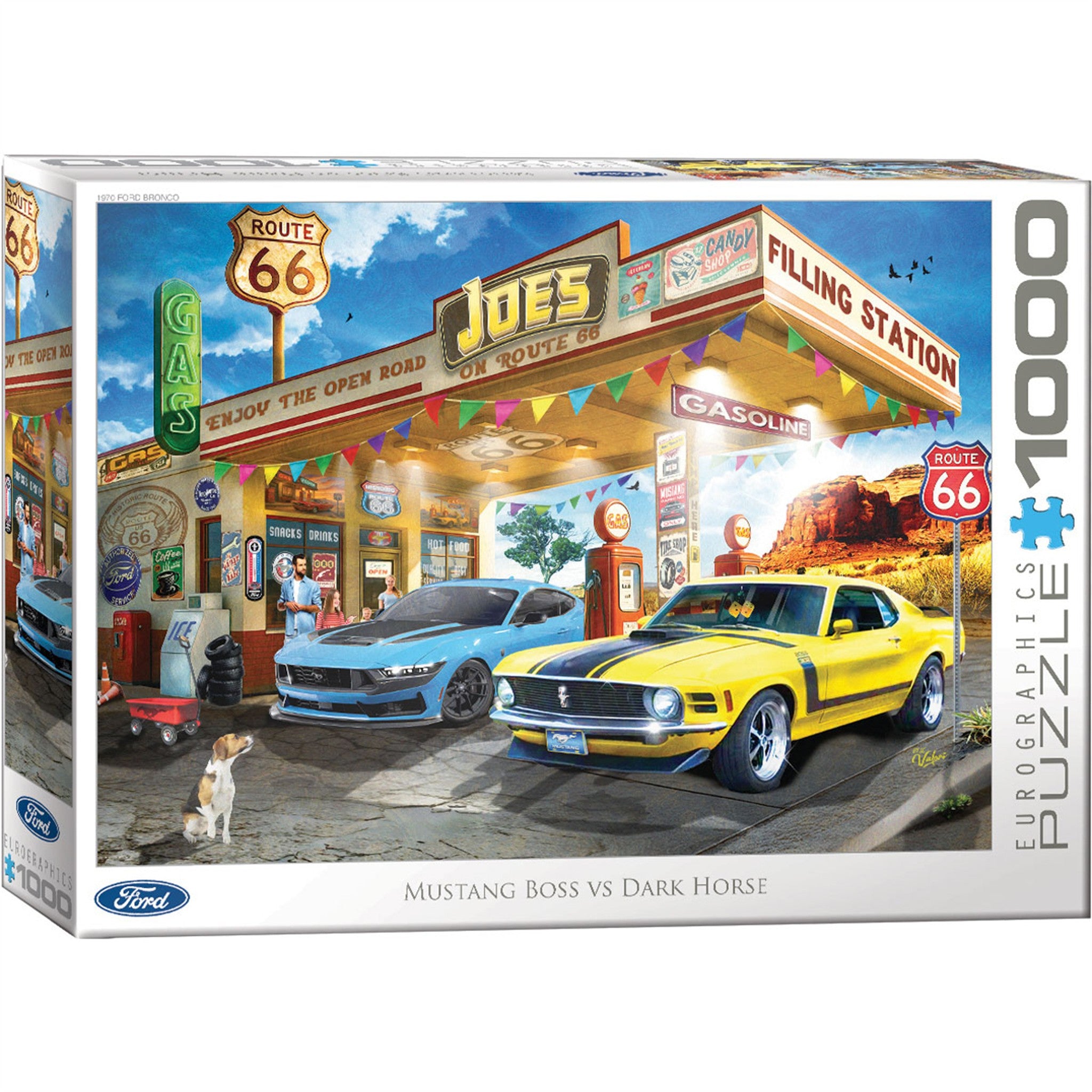 Mustang Boss vs Dark Horse 1000 Piece Puzzle