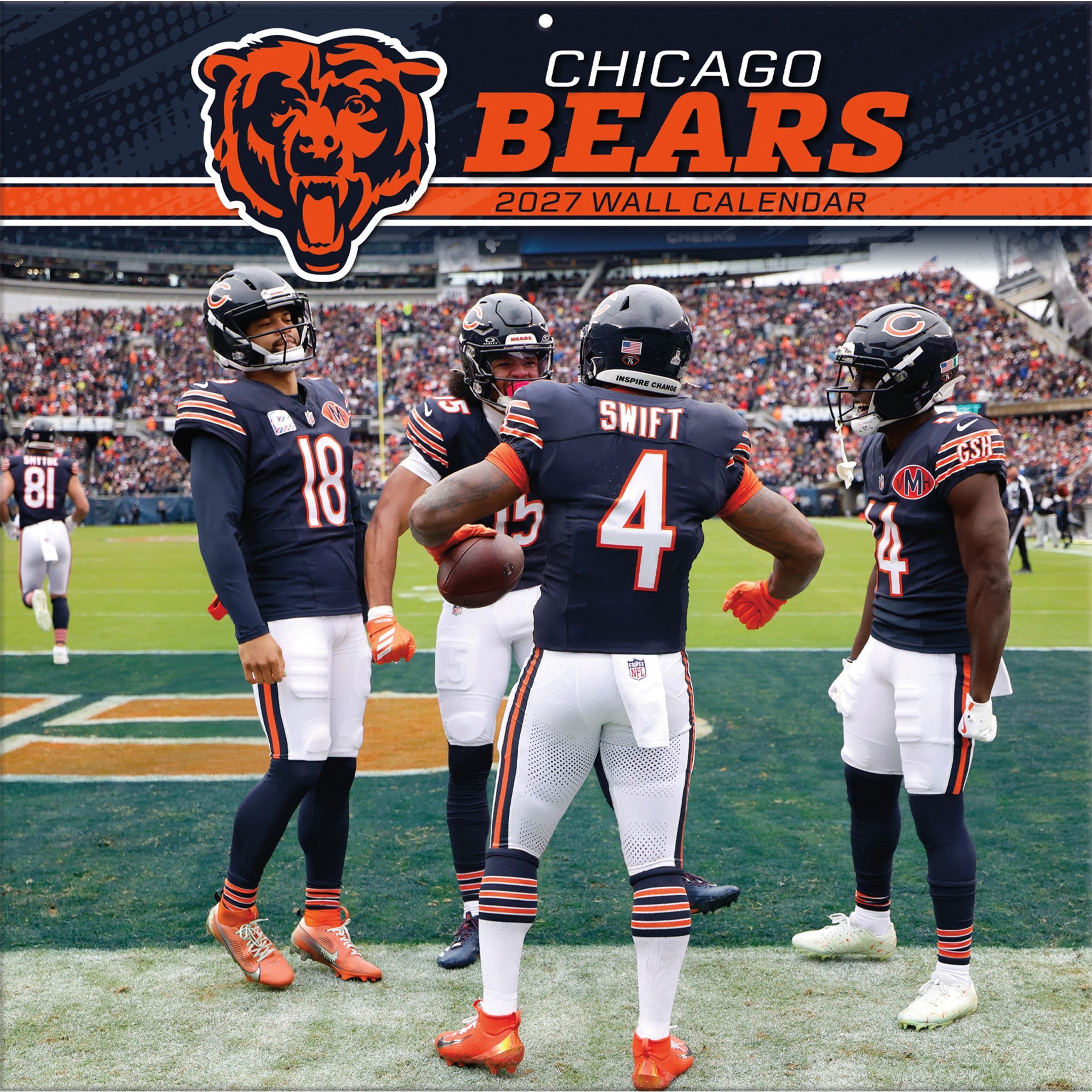 NFL Chicago Bears 2027 Wall Calendar - Online Only