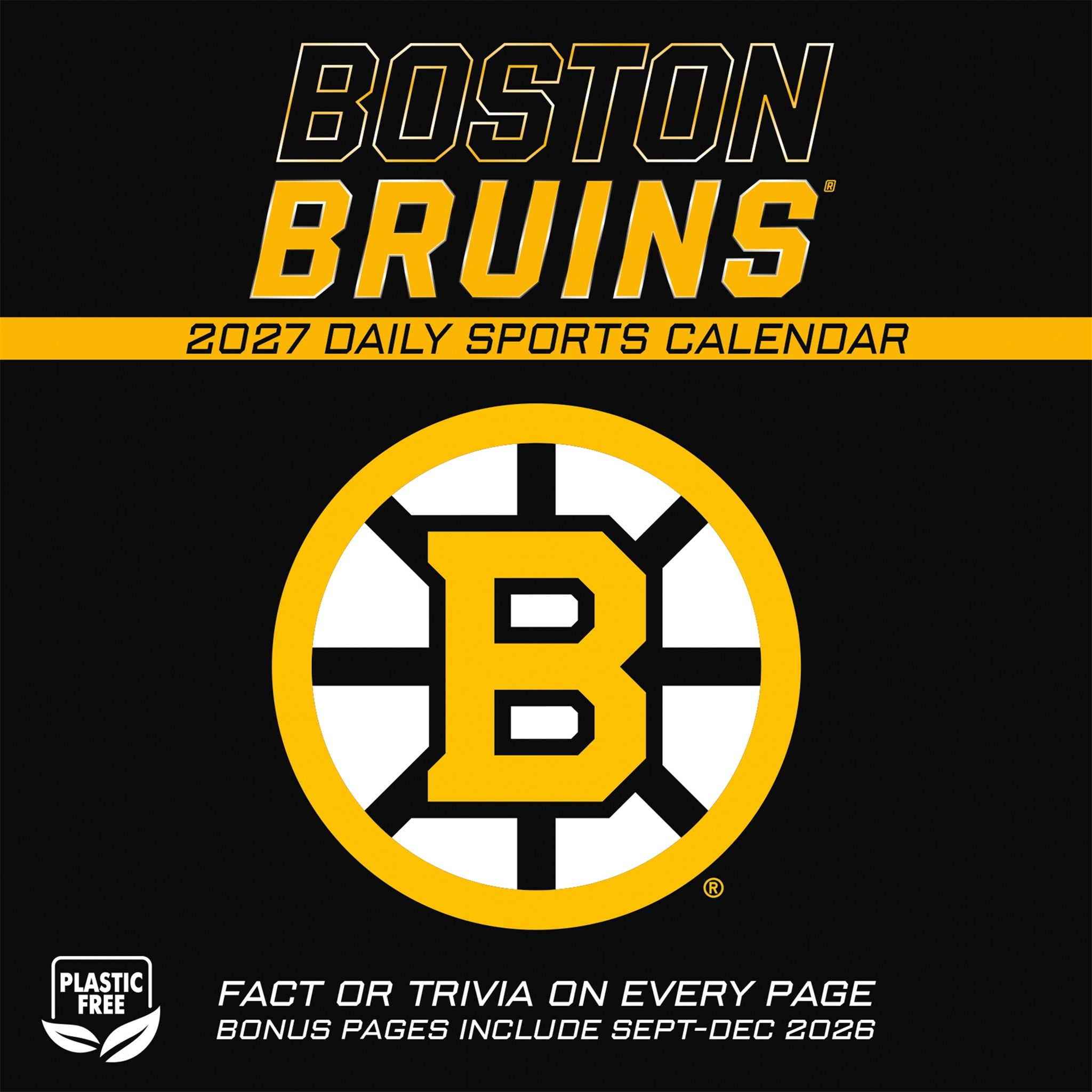 NHL Boston Bruins 2027 Box Calendar