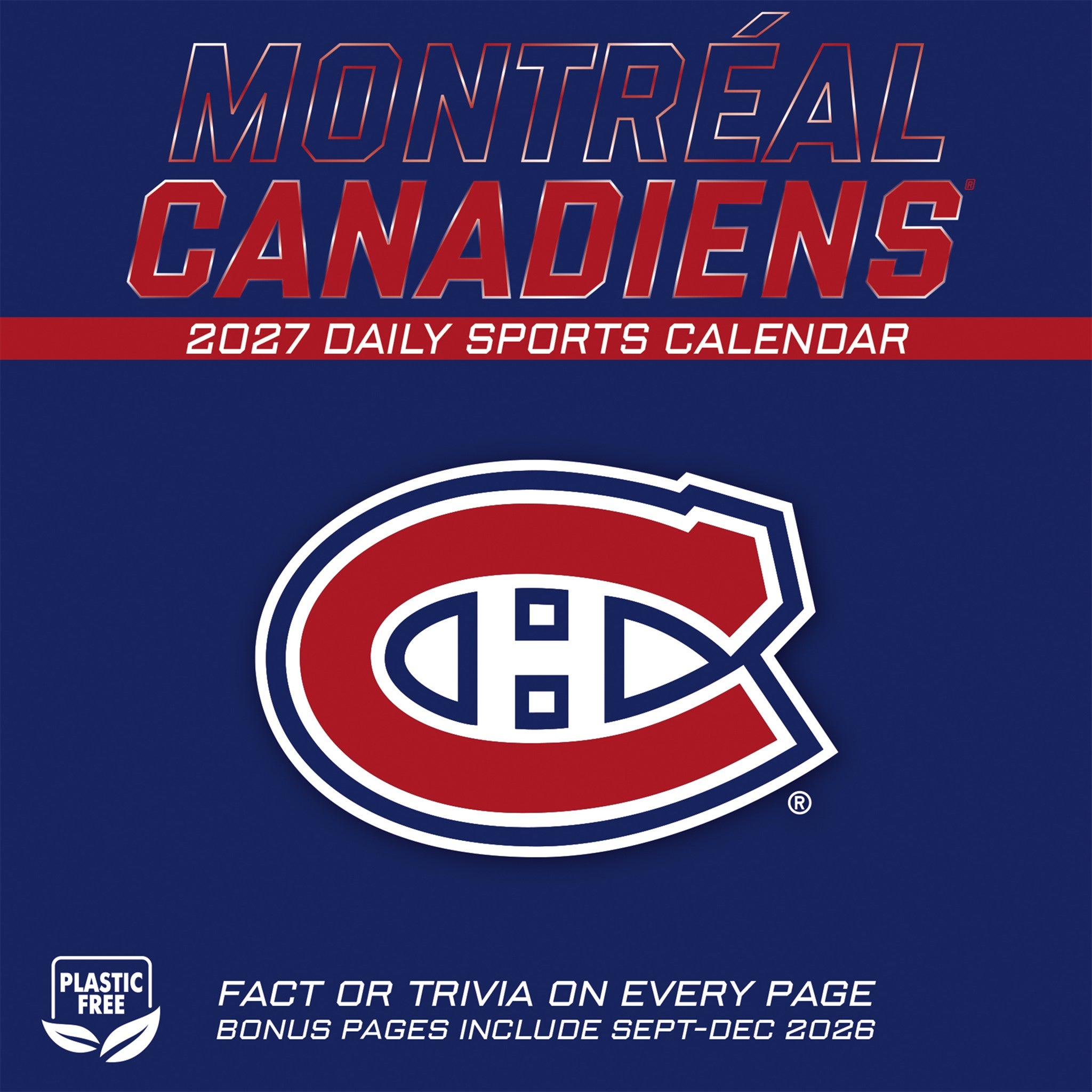 NHL Montreal Canadiens 2027 Box Calendar