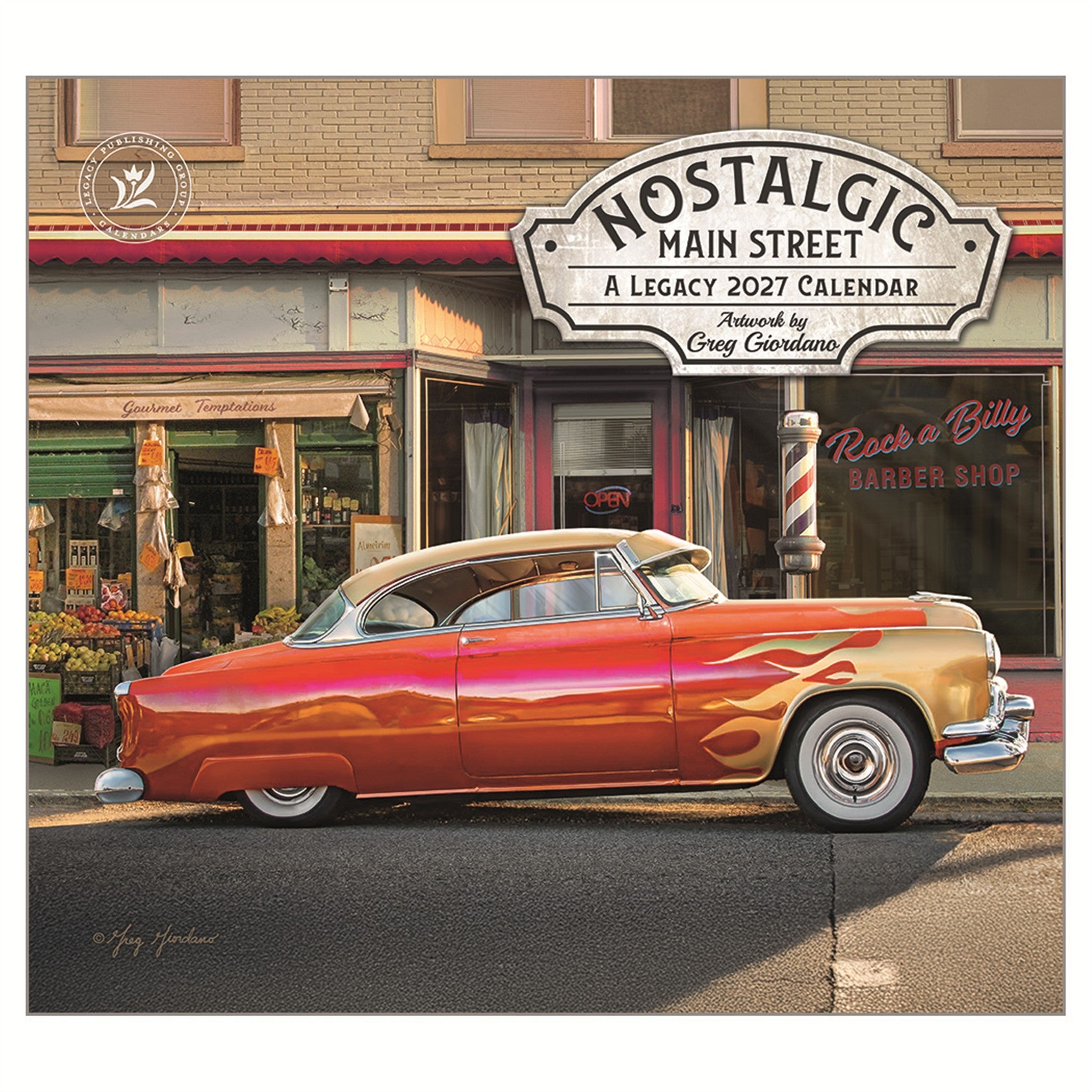 Nostalgic Main Street 2027 Wall Calendar - Online Only