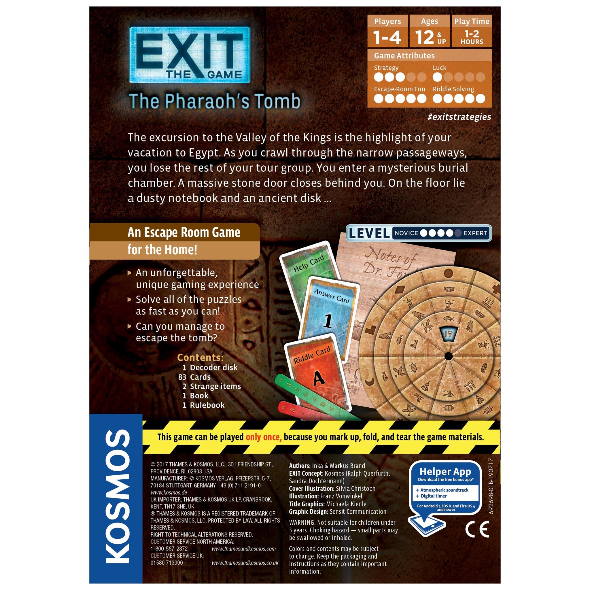 Exit Pharaohs Tomb - Calendar Club Canada