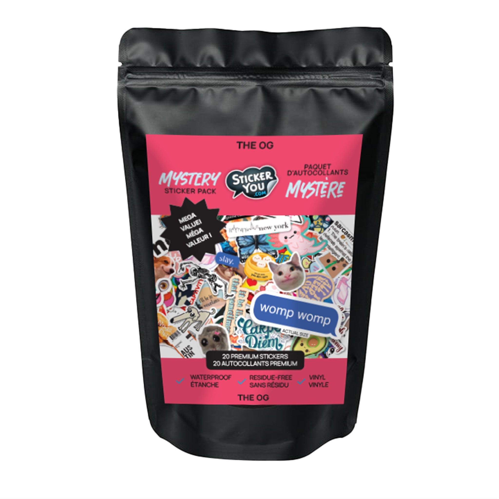 Original Mystery Pack 20 Vinyl Stickers