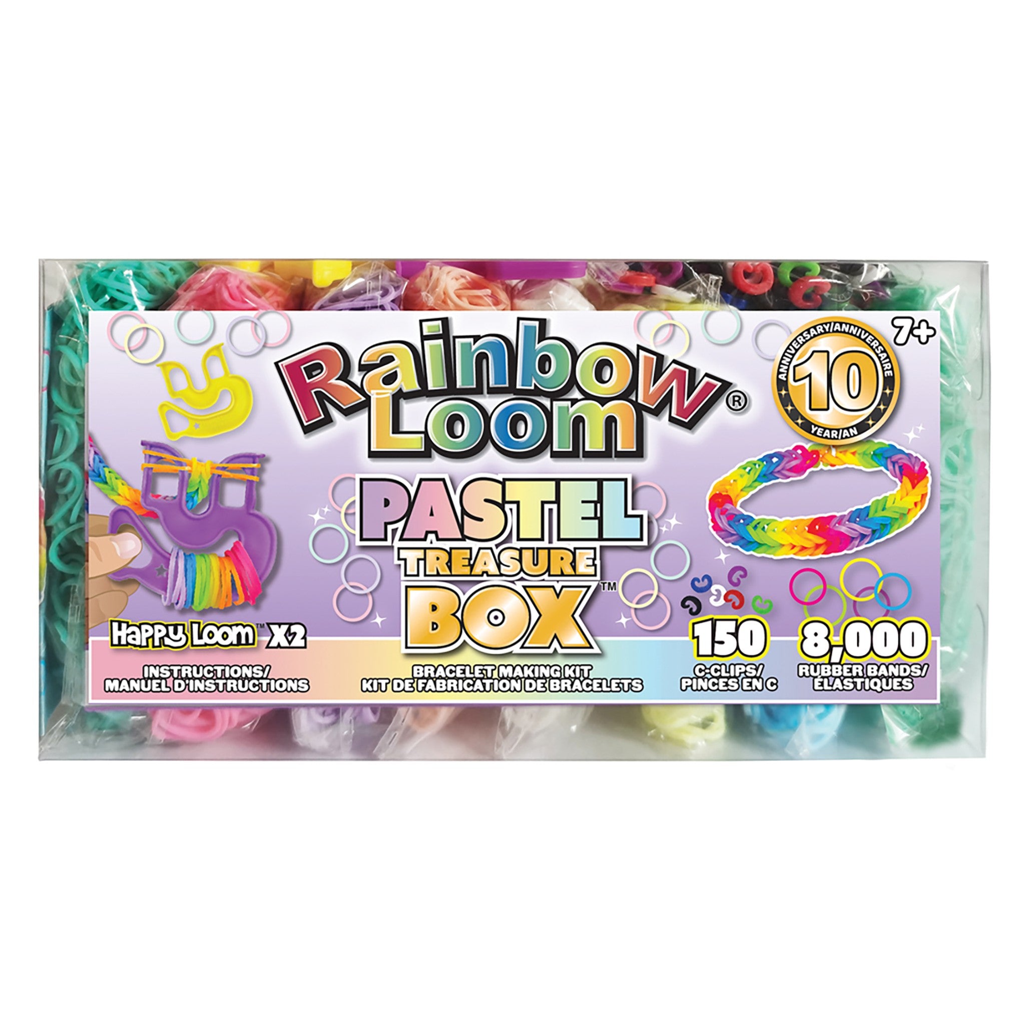 Pastel Rainbow Loom Treasure Box