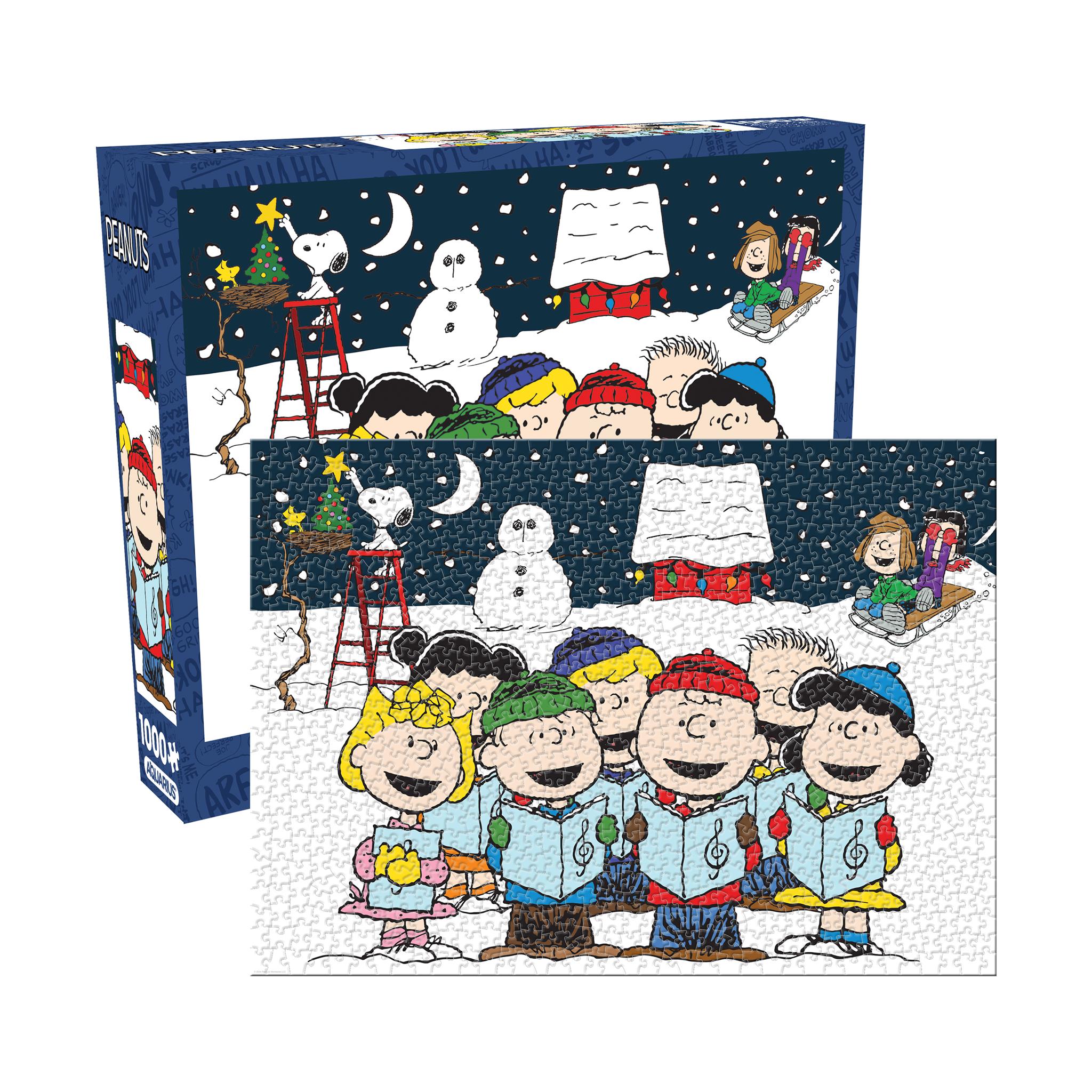 Peanuts Singing Hymns Glitter Snow 1000 Piece Puzzle