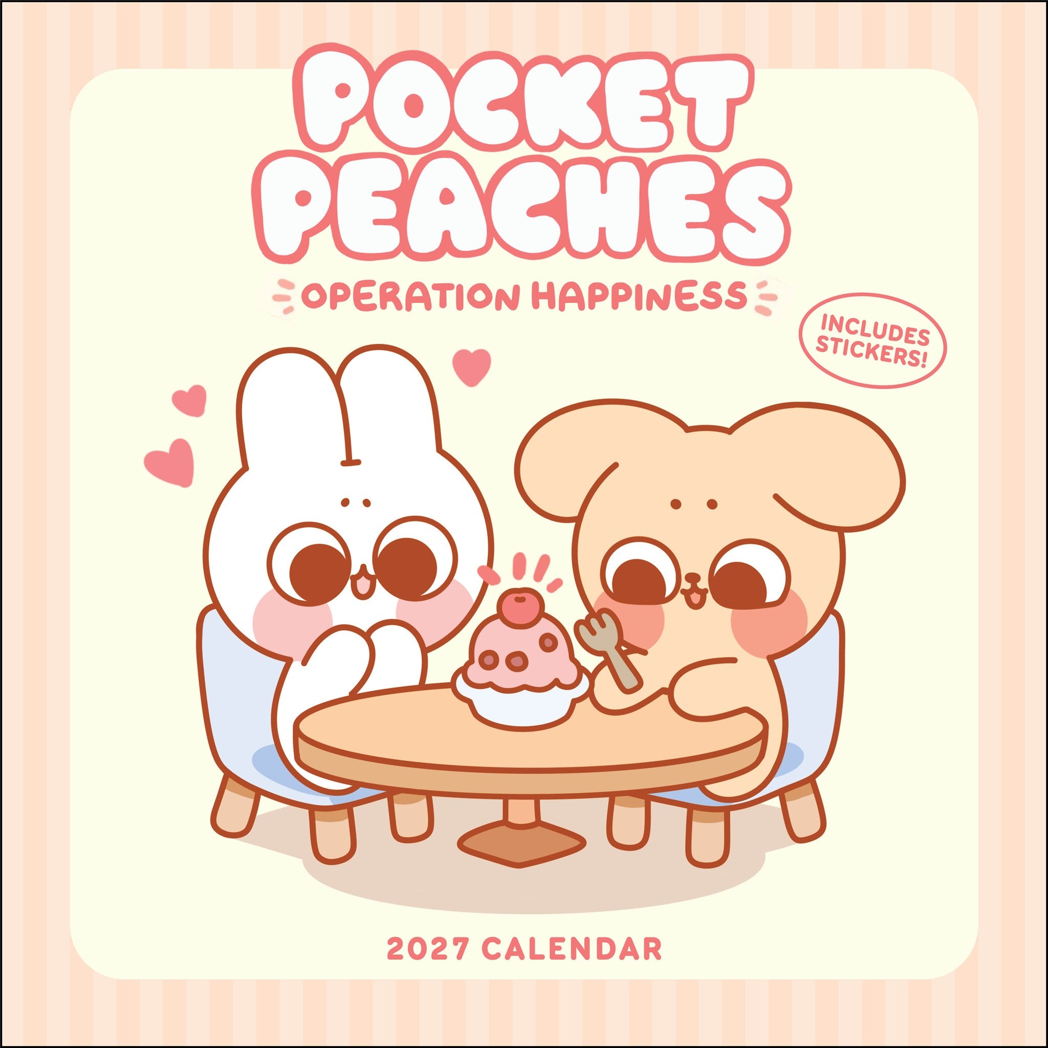 Pocket Peaches 2027 Wall Calendar