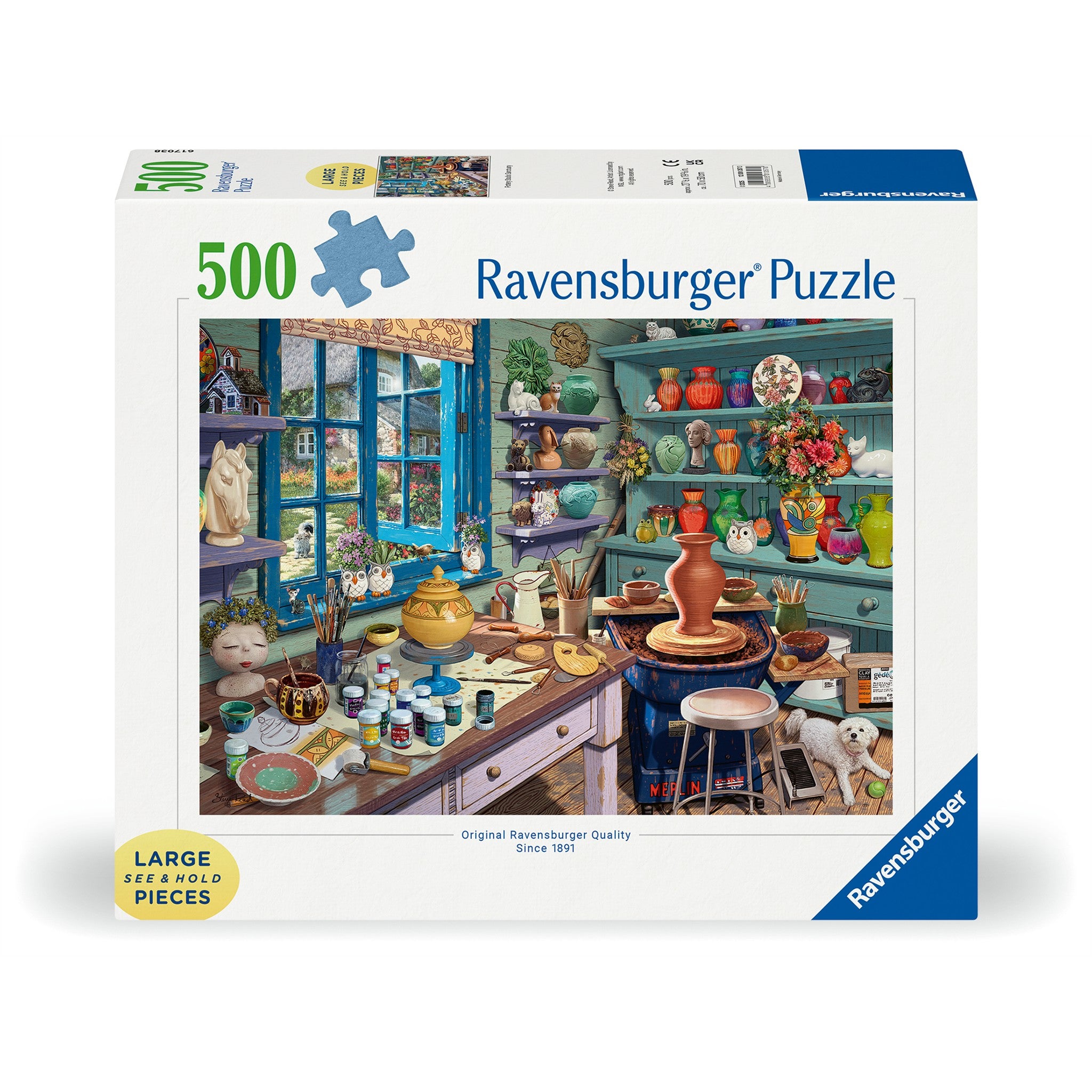 Pottery Studio Sanctuary 500 Piece Large Format Puzzle