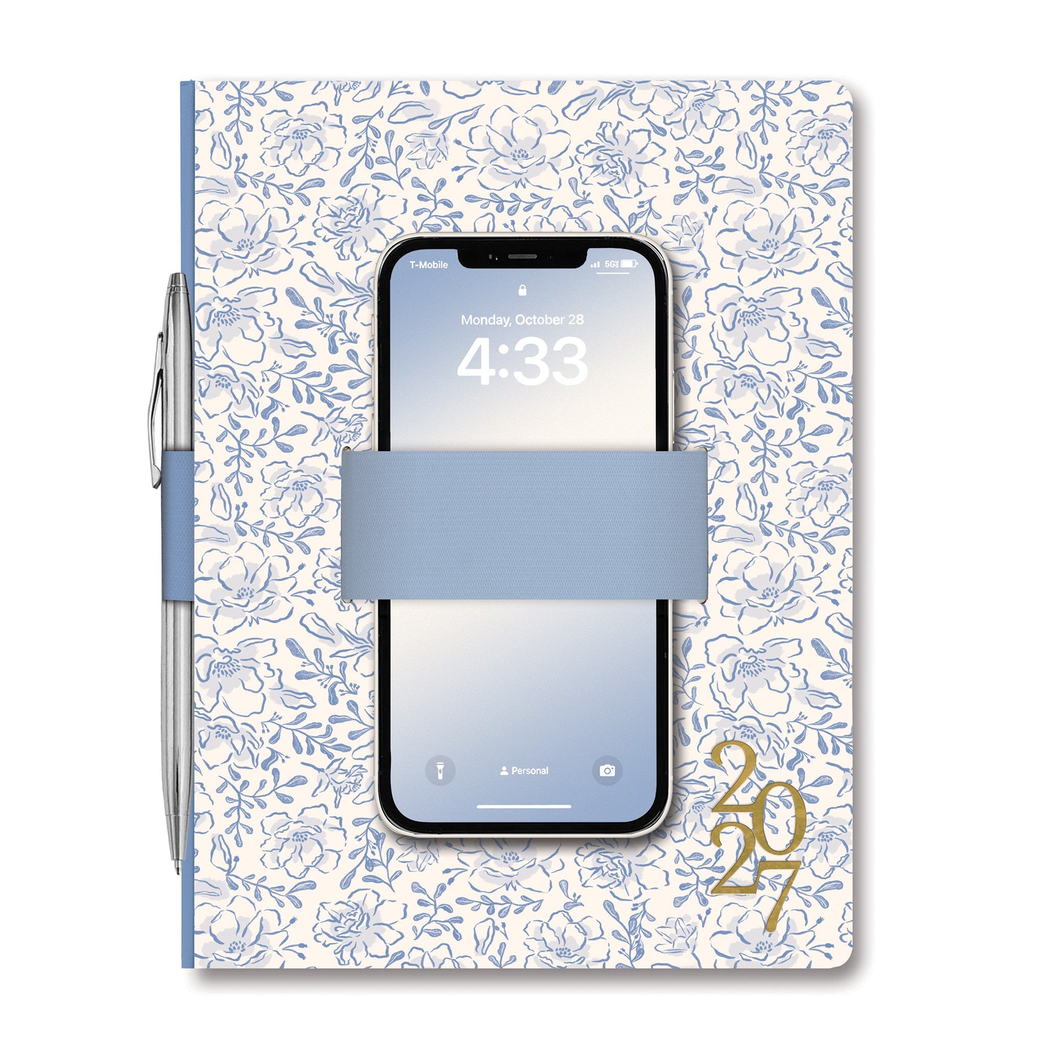 Pressed in Blue Casey 2027 Engagement Calendar
