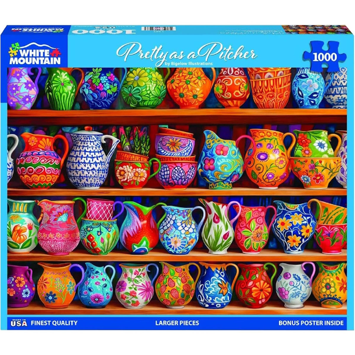 White Mountain Puzzles Pretty As A Pitcher 1000 Piece Puzzle