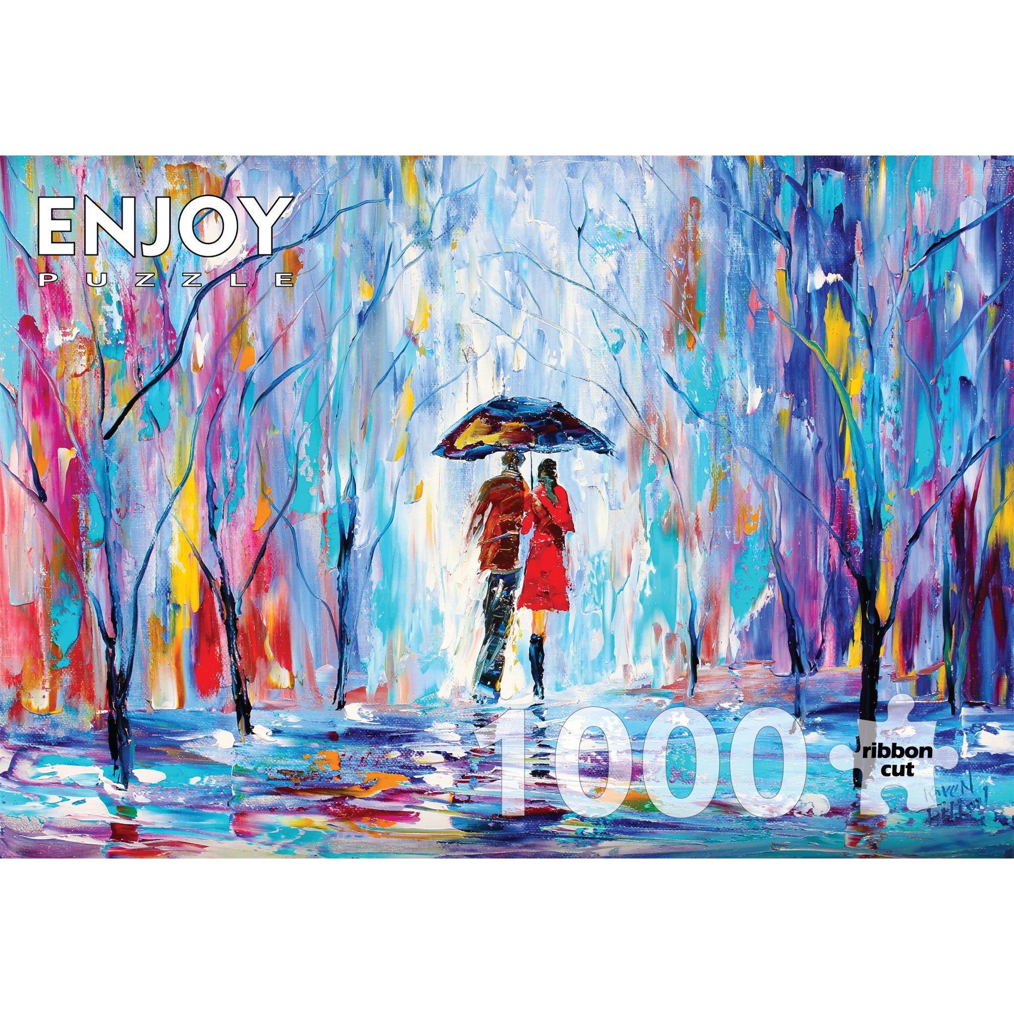 Rainy Love 1000 Piece Puzzle - Online Only
