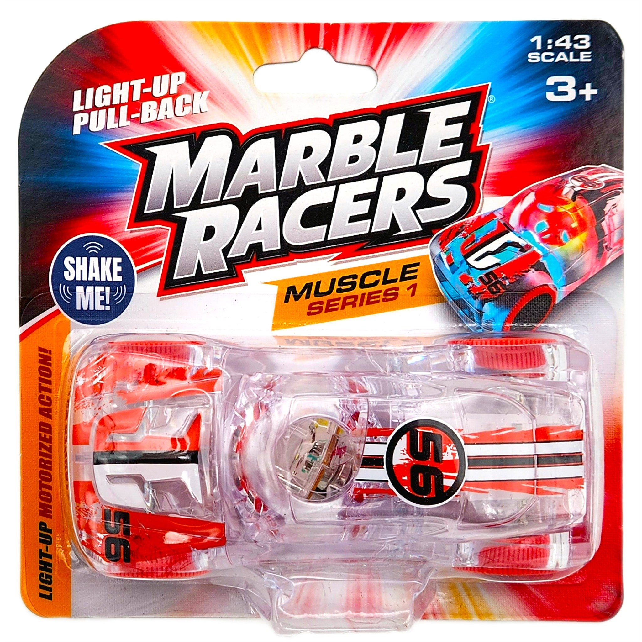 Red/Black Muscle Car Marble Racer