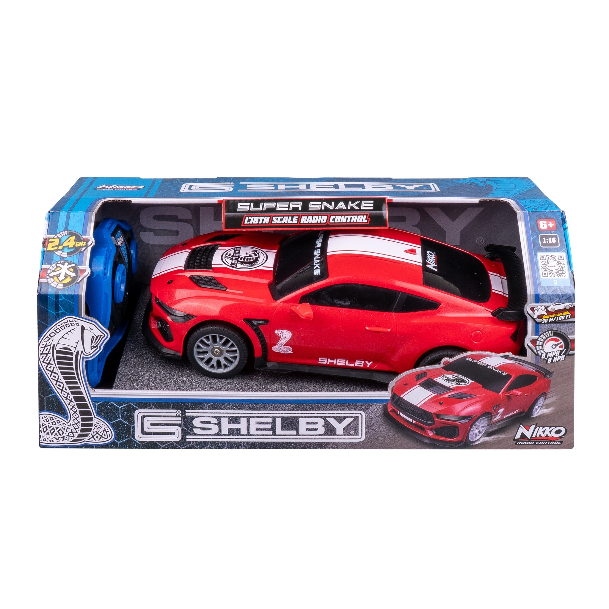 Red Shelby Super Snake RC 1:16
