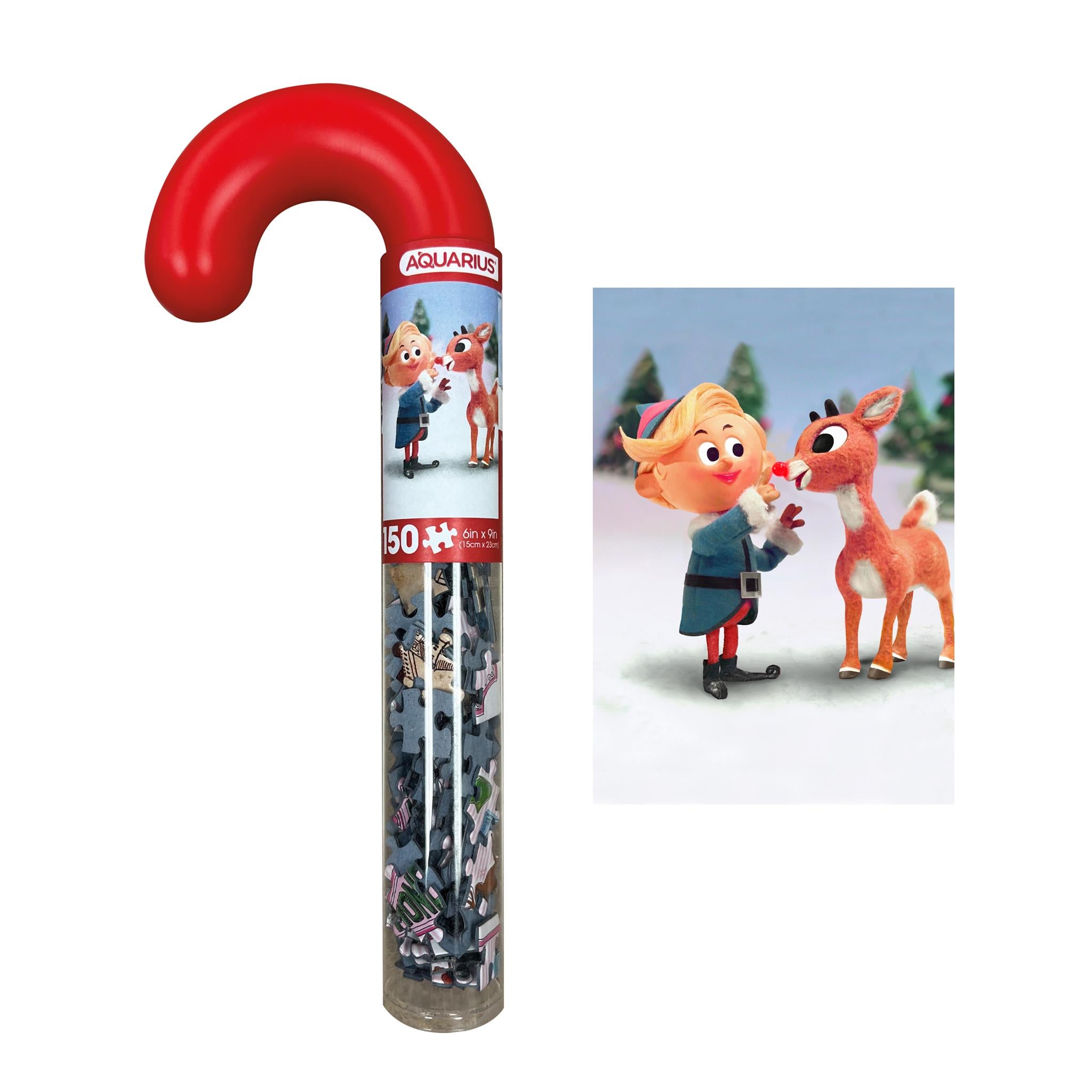 Rudolph 150 Piece Jigsaw Puzzle in Candy Cane Package