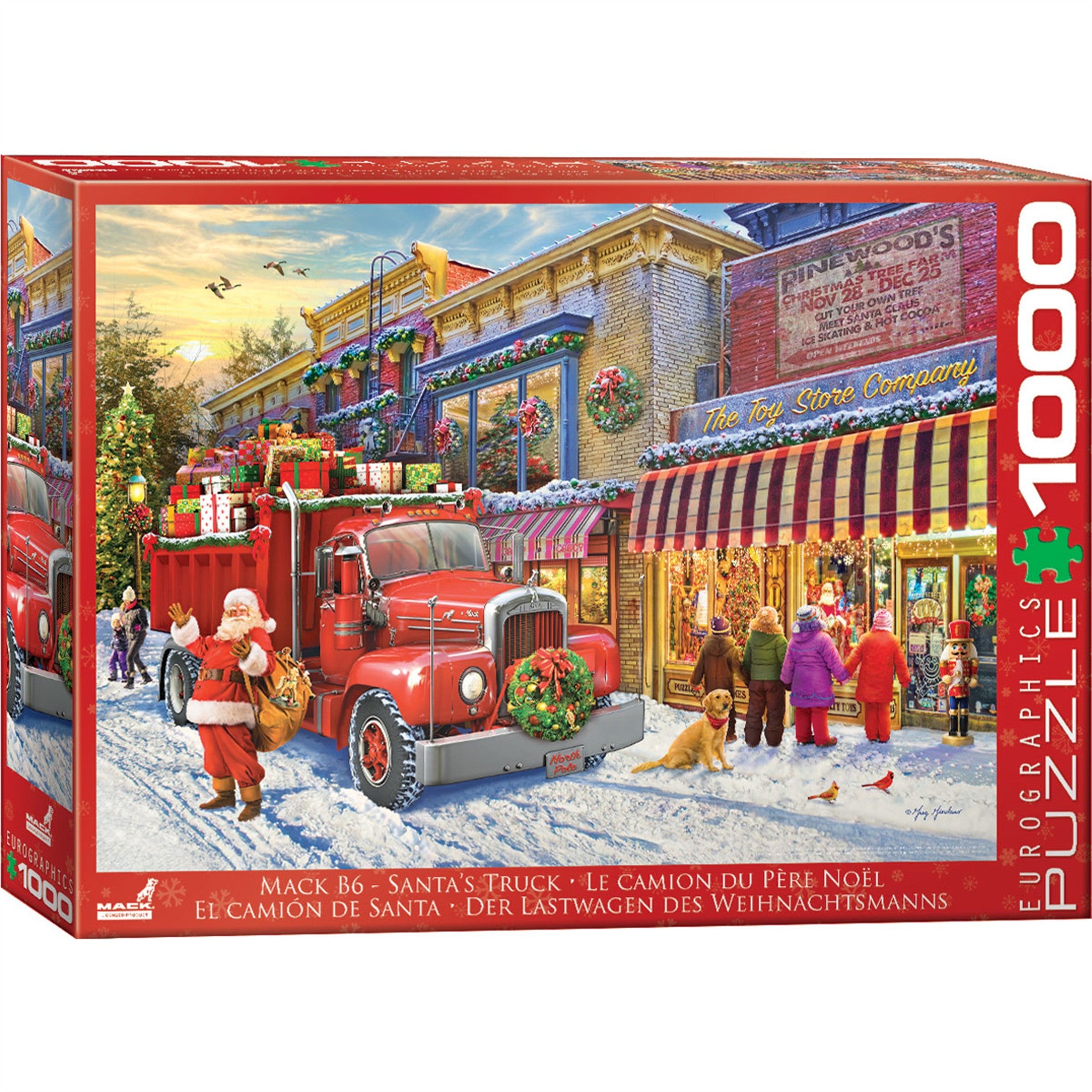 Santa's Mack B6 Truck 1000 Piece Puzzle
