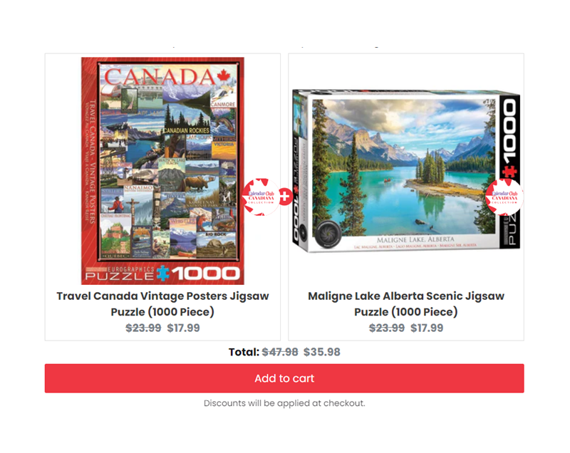 Bundle and Save Buy 1 and get 1 50% off at Calendarclub.ca