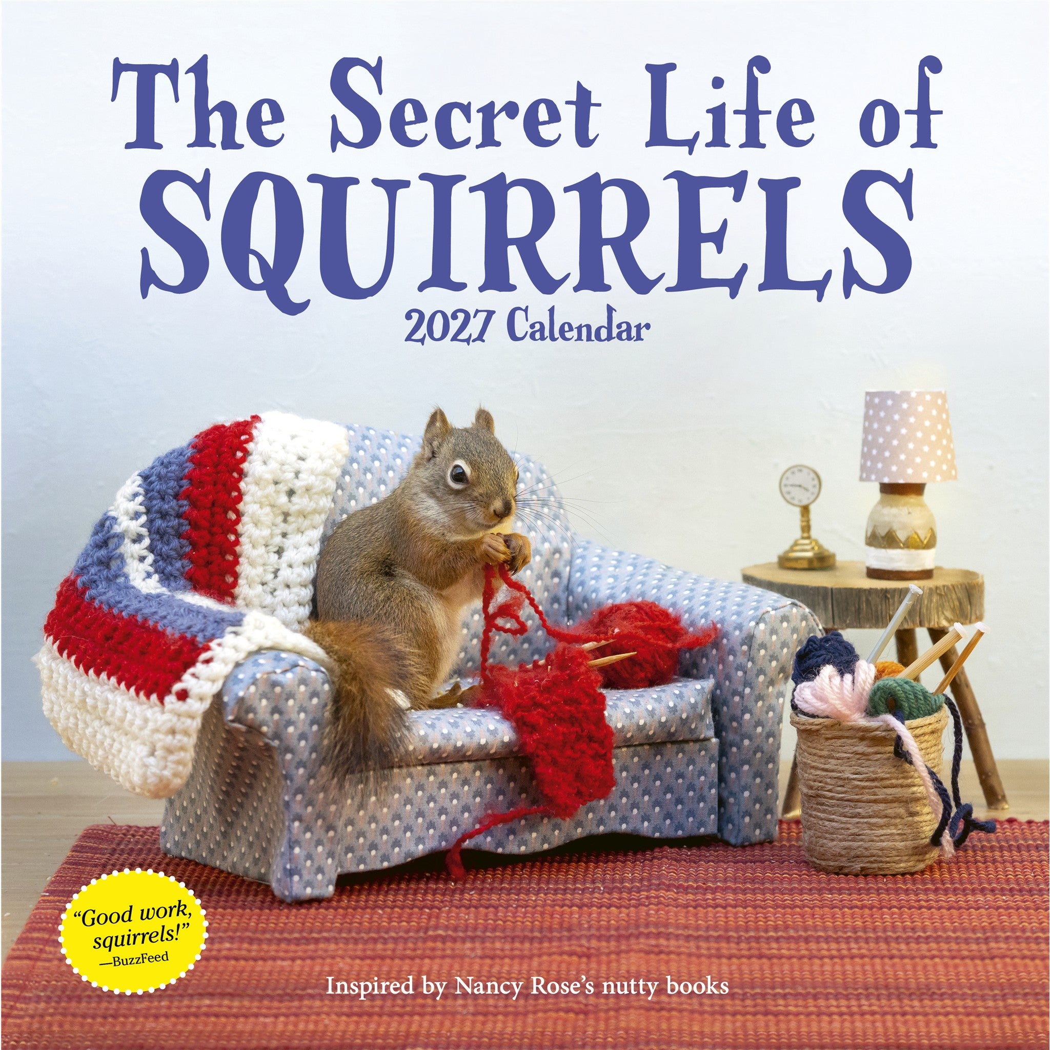 Secret Life of Squirrels 2027 Wall Calendar