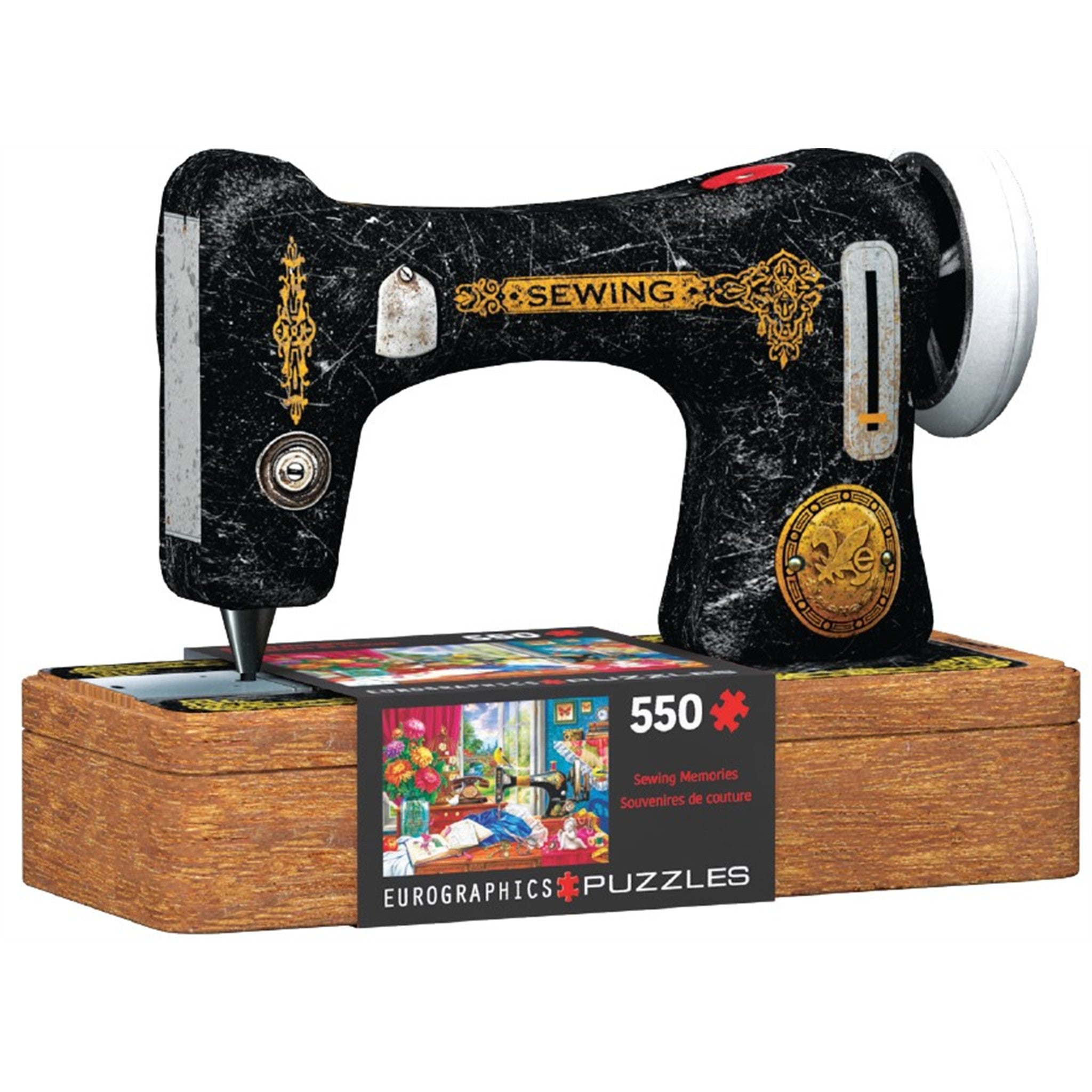 Sewing Machine Shaped Tin 550 Piece Puzzle