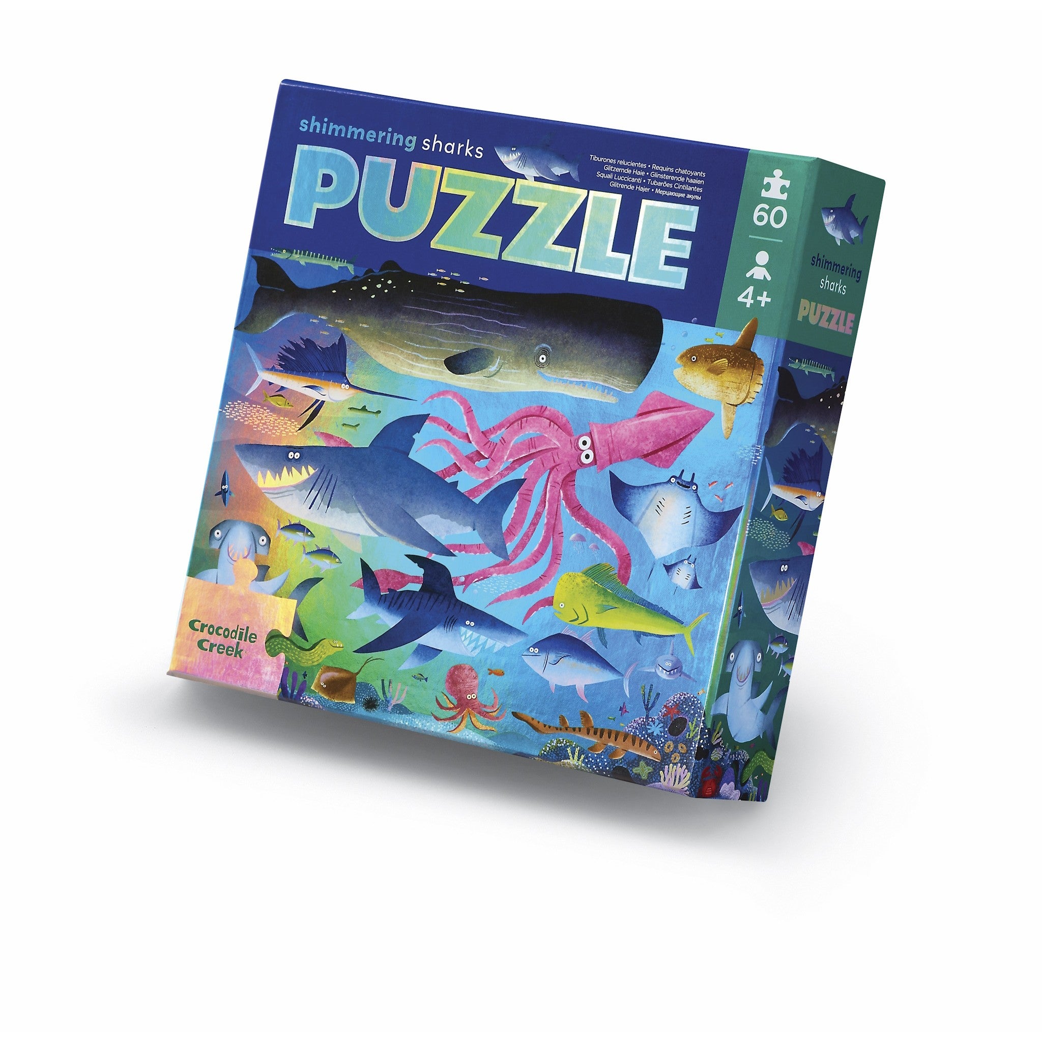 Shimmering Sharks Holographic 60 Piece Puzzle
