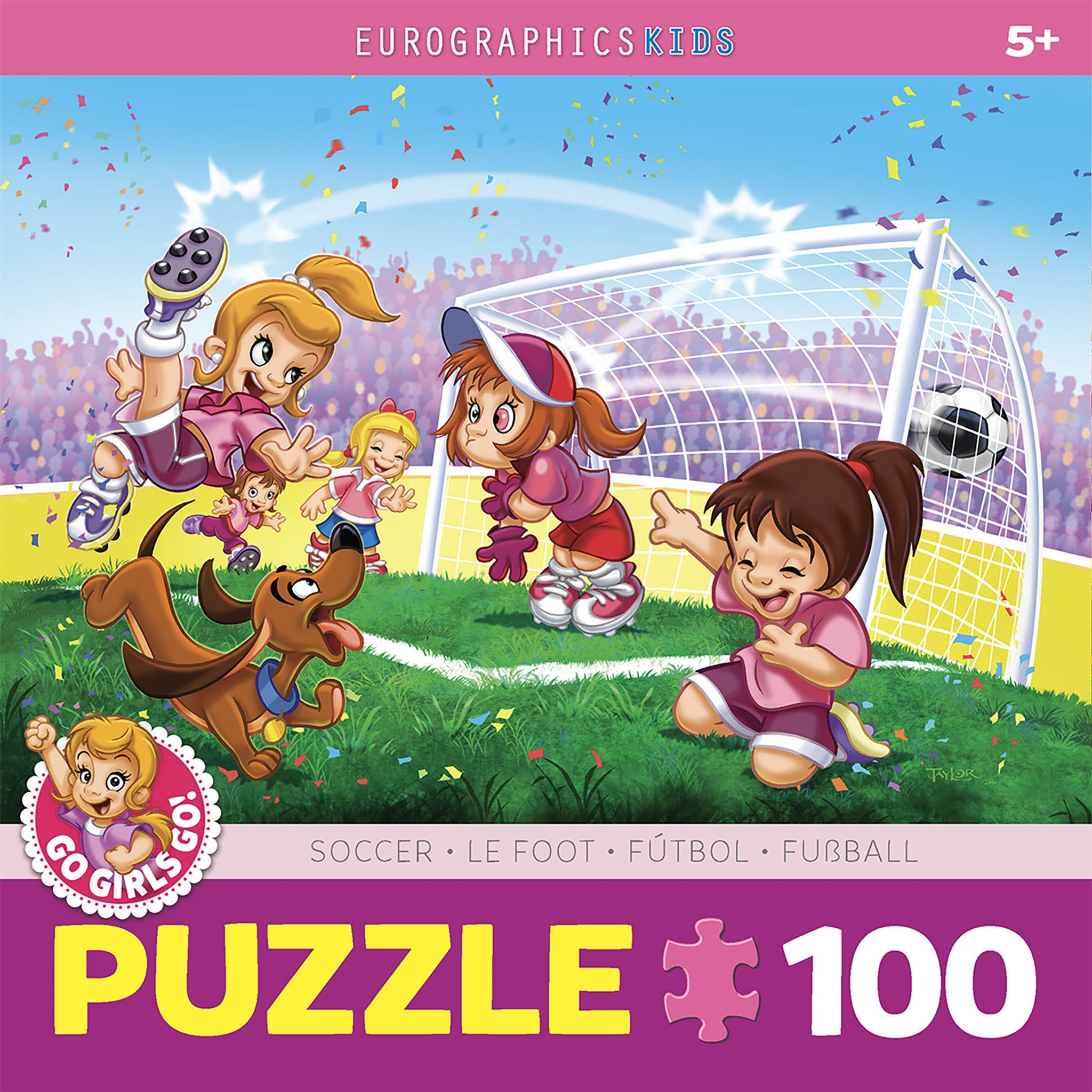 Soccer Go Girls Go! 100 Piece Puzzle