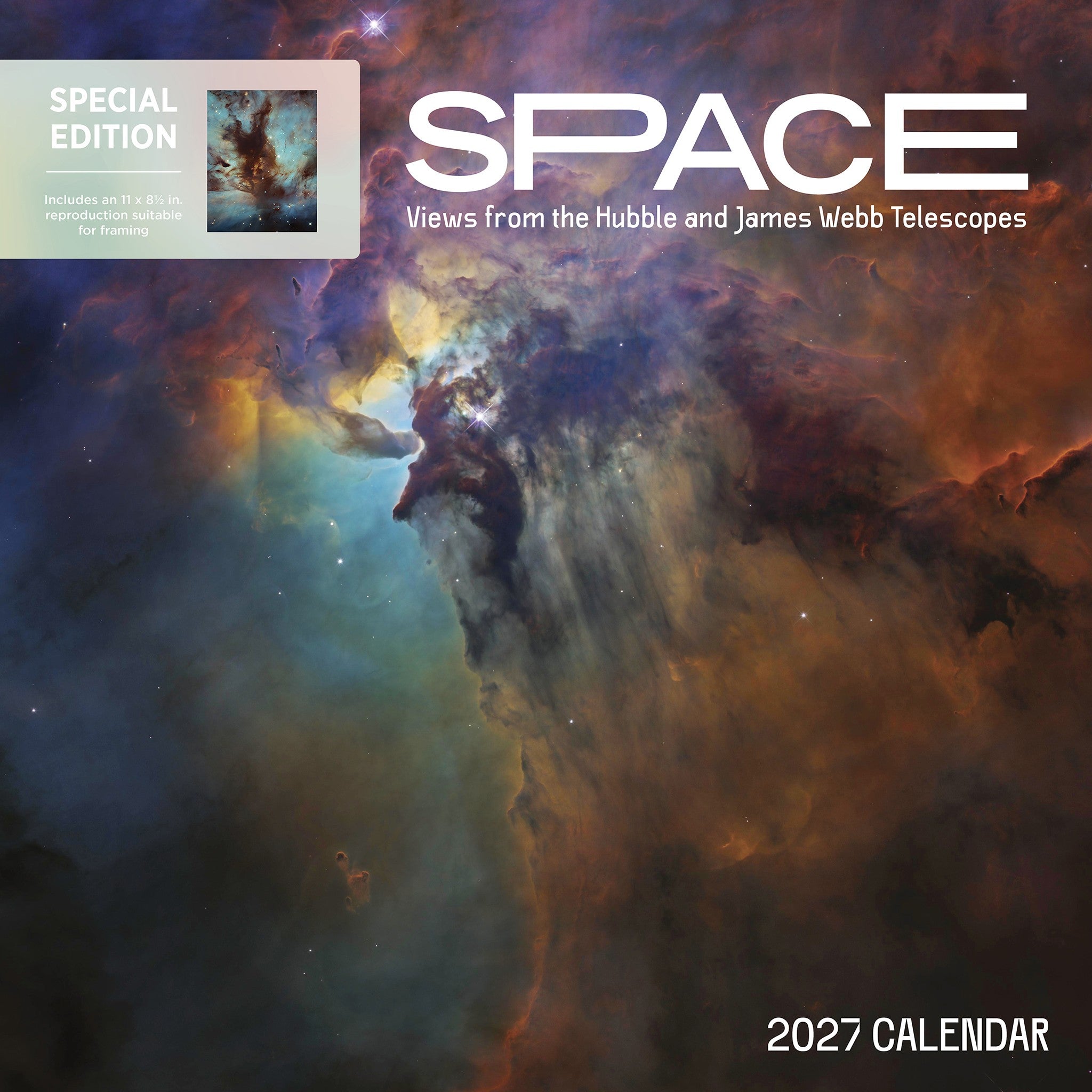 Space Views Special Edition with Print 2027 Wall Calendar