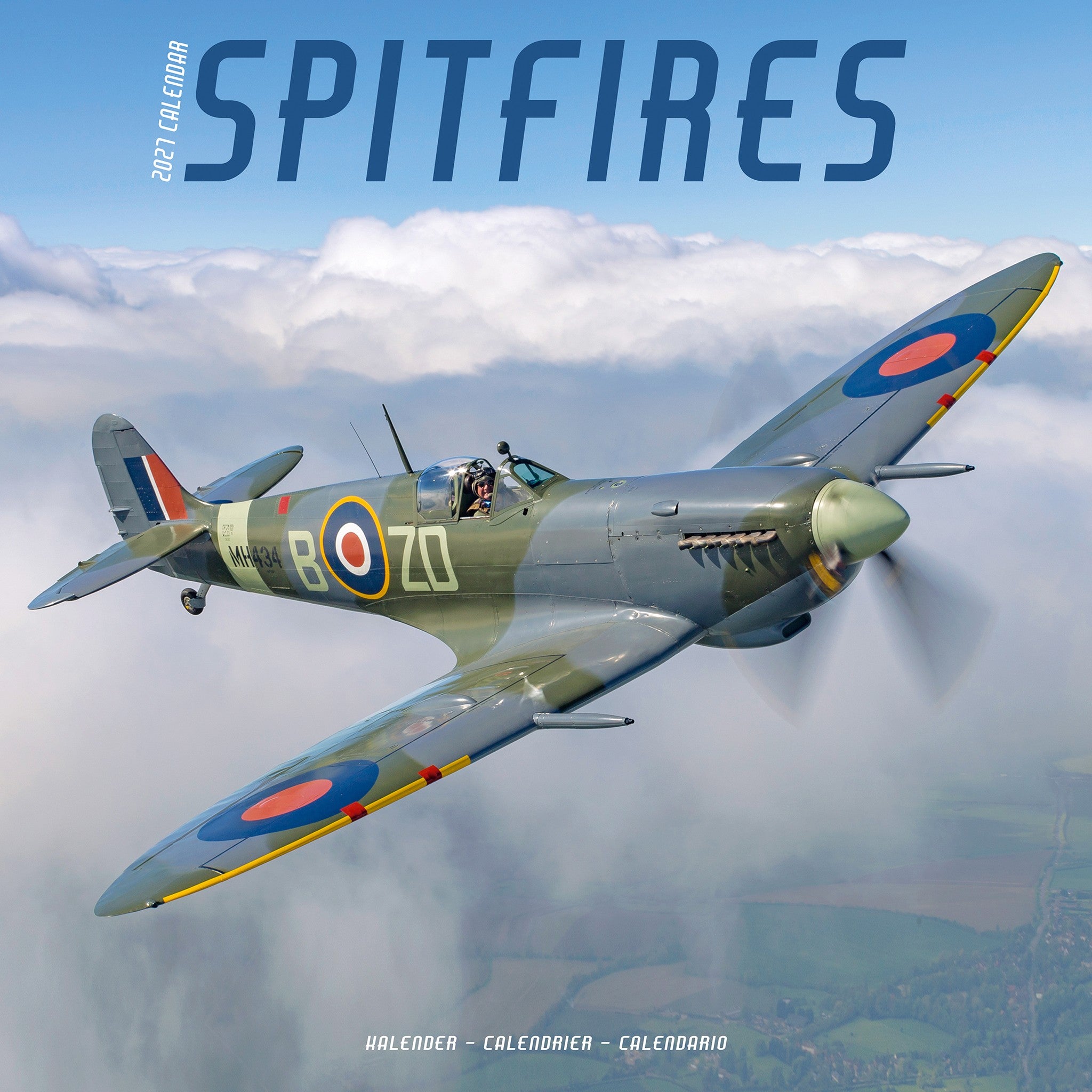 Spitfires 2027 Wall Calendar