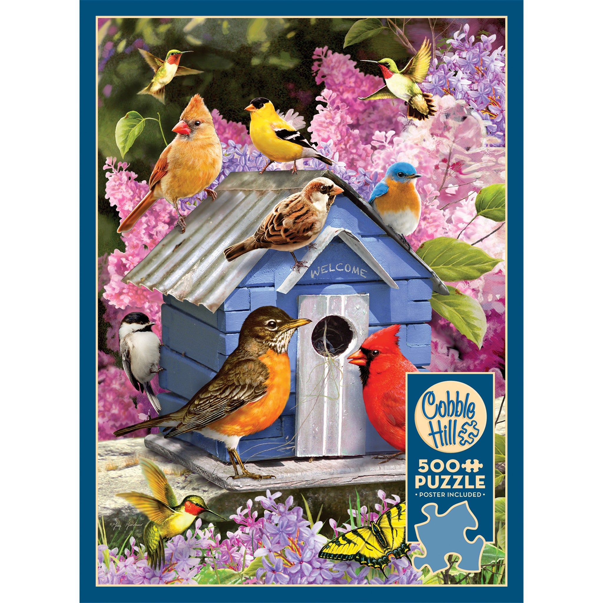 Spring Birdhouse 500 Piece Puzzle