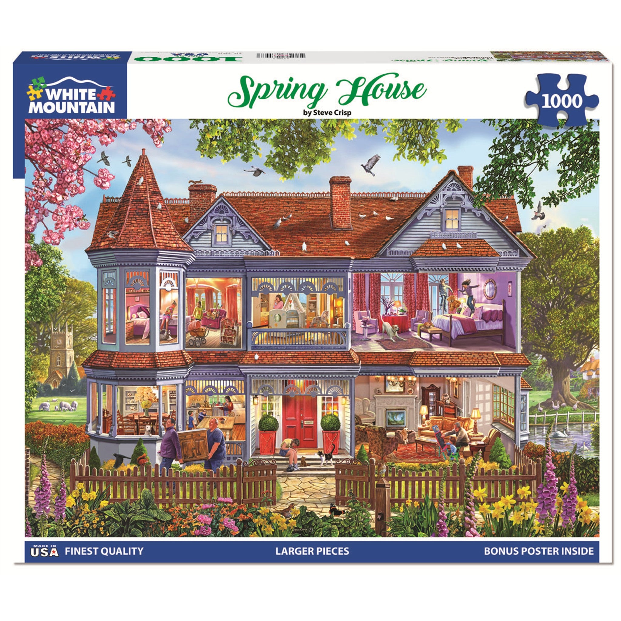 Spring House 1000 Piece Puzzle - Online Only