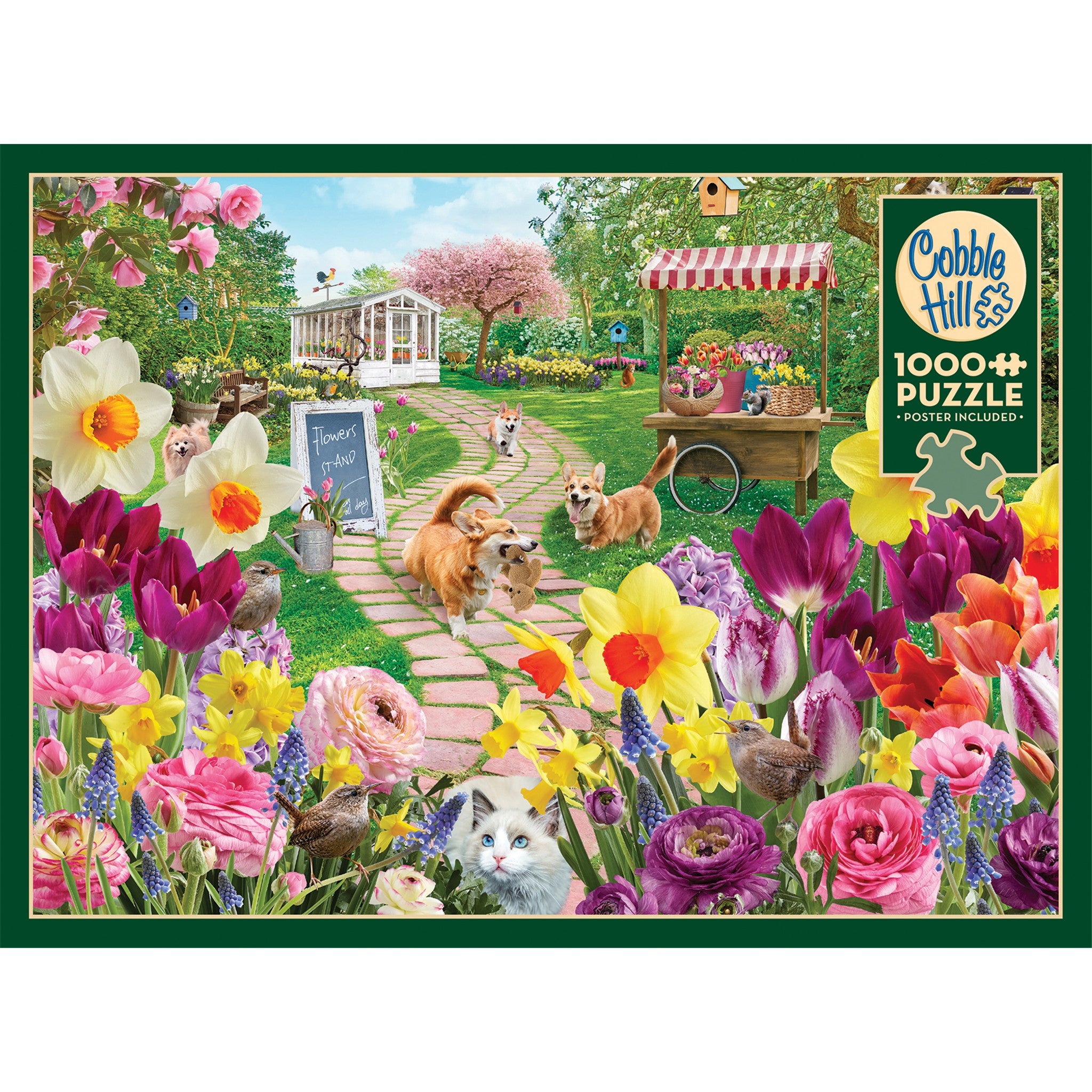 Springtime Frolic 1000 Piece Puzzle - Online Only