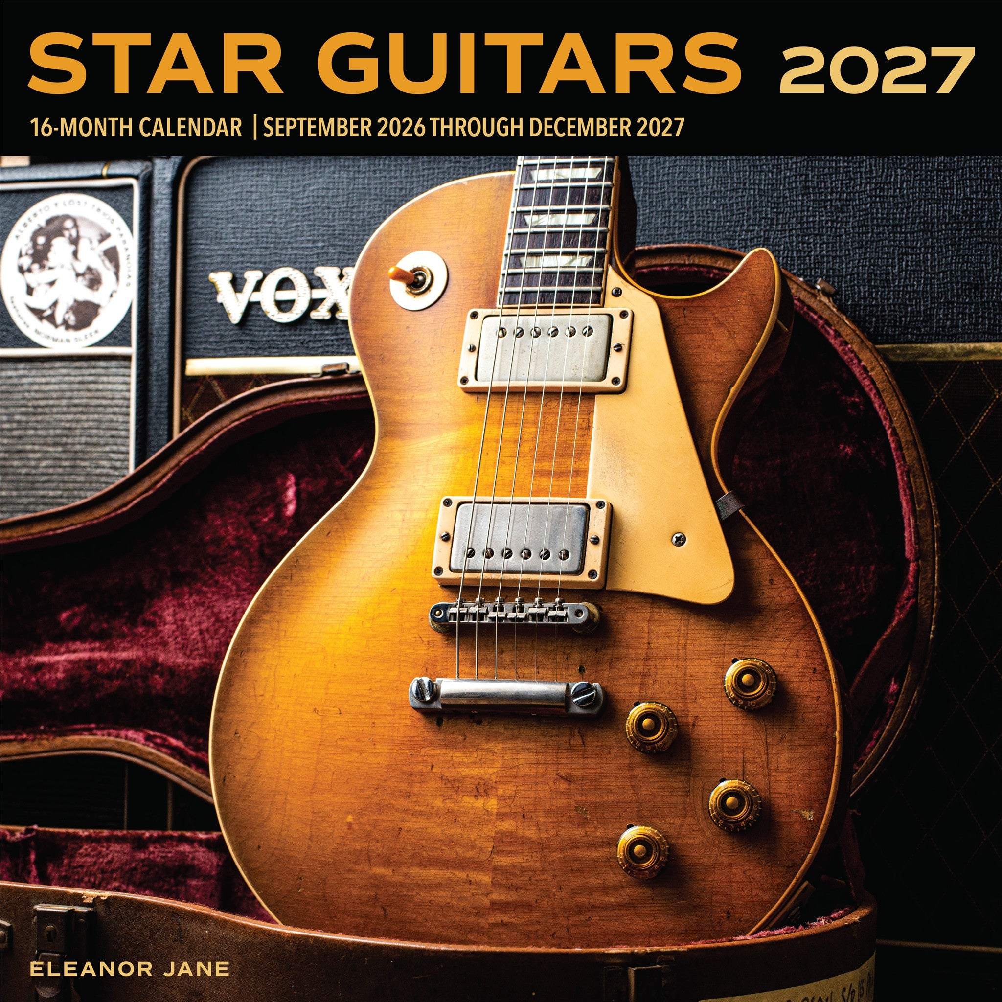 Star Guitars 2027 Wall Calendar - Online Only