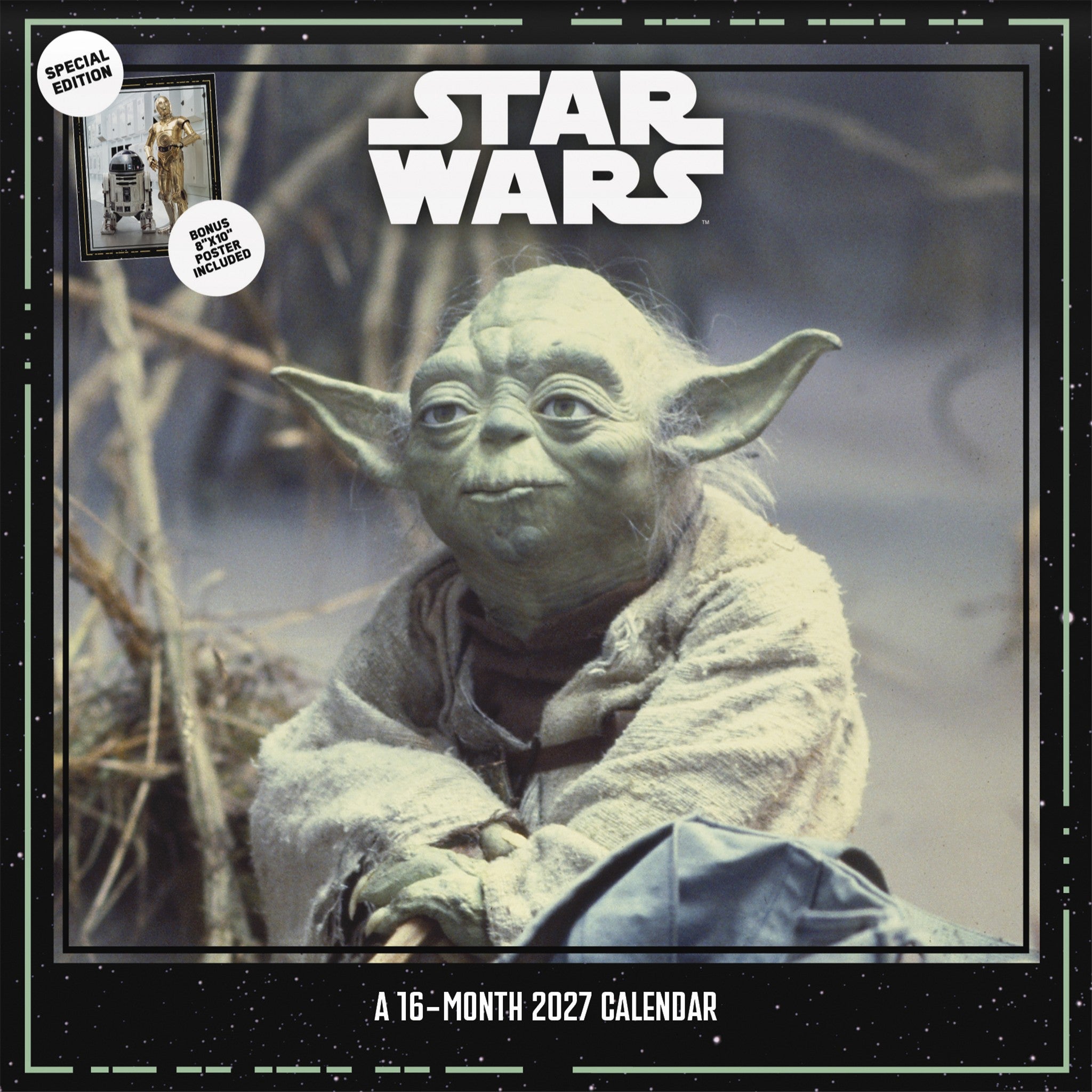 Star Wars Exclusive with Print 2027 Wall Calendar