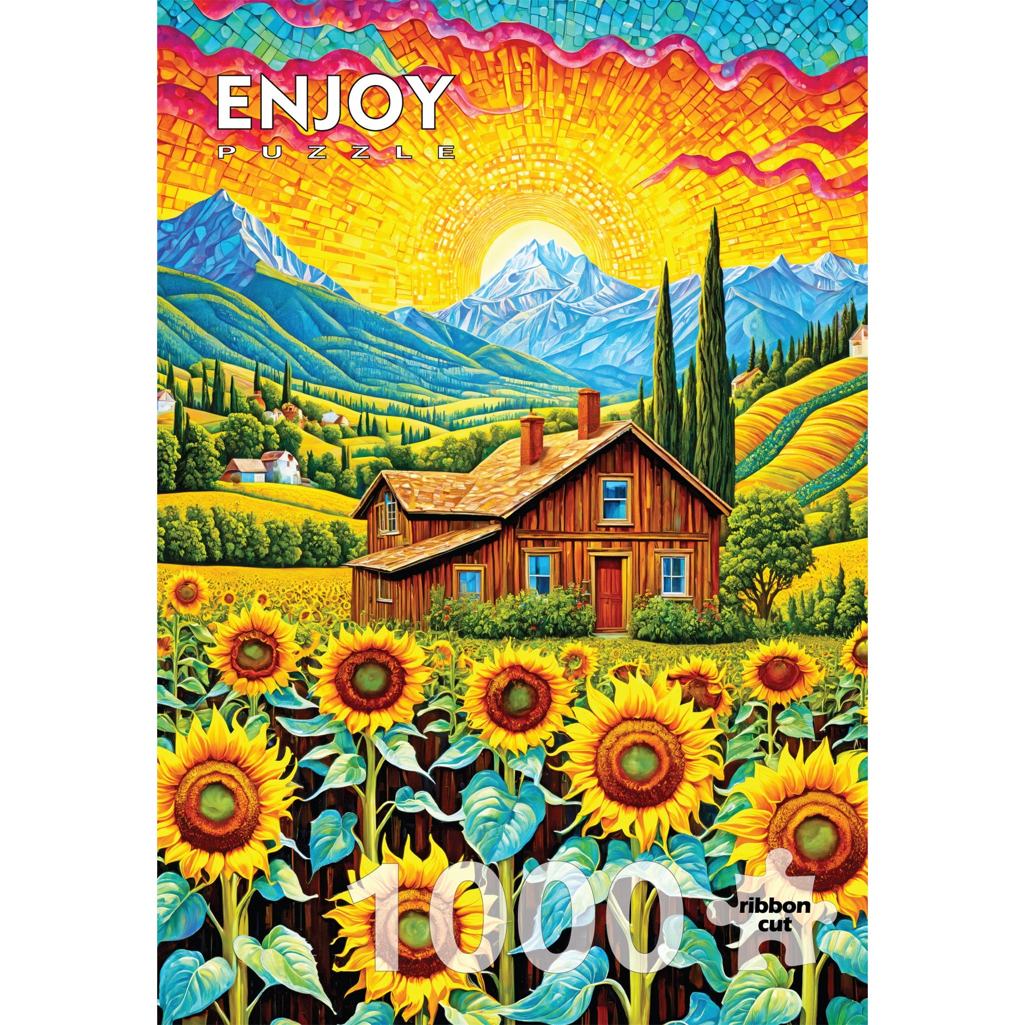 Sunflower House 1000 Piece Puzzle - Online Only
