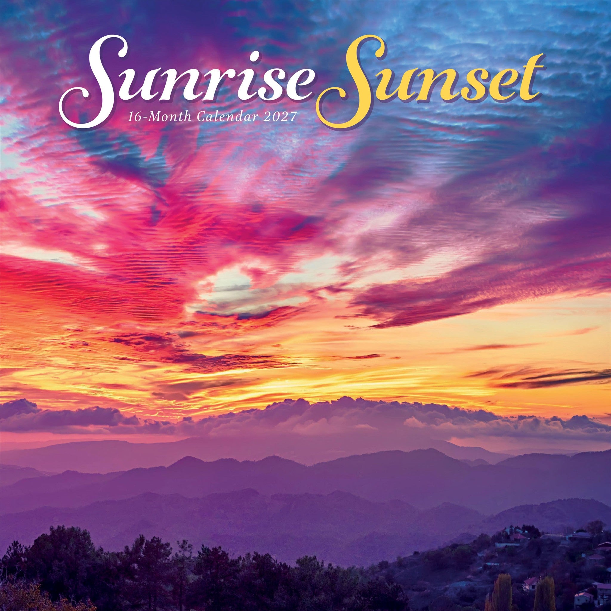 Sunrise Sunset 2027 Wall Calendar