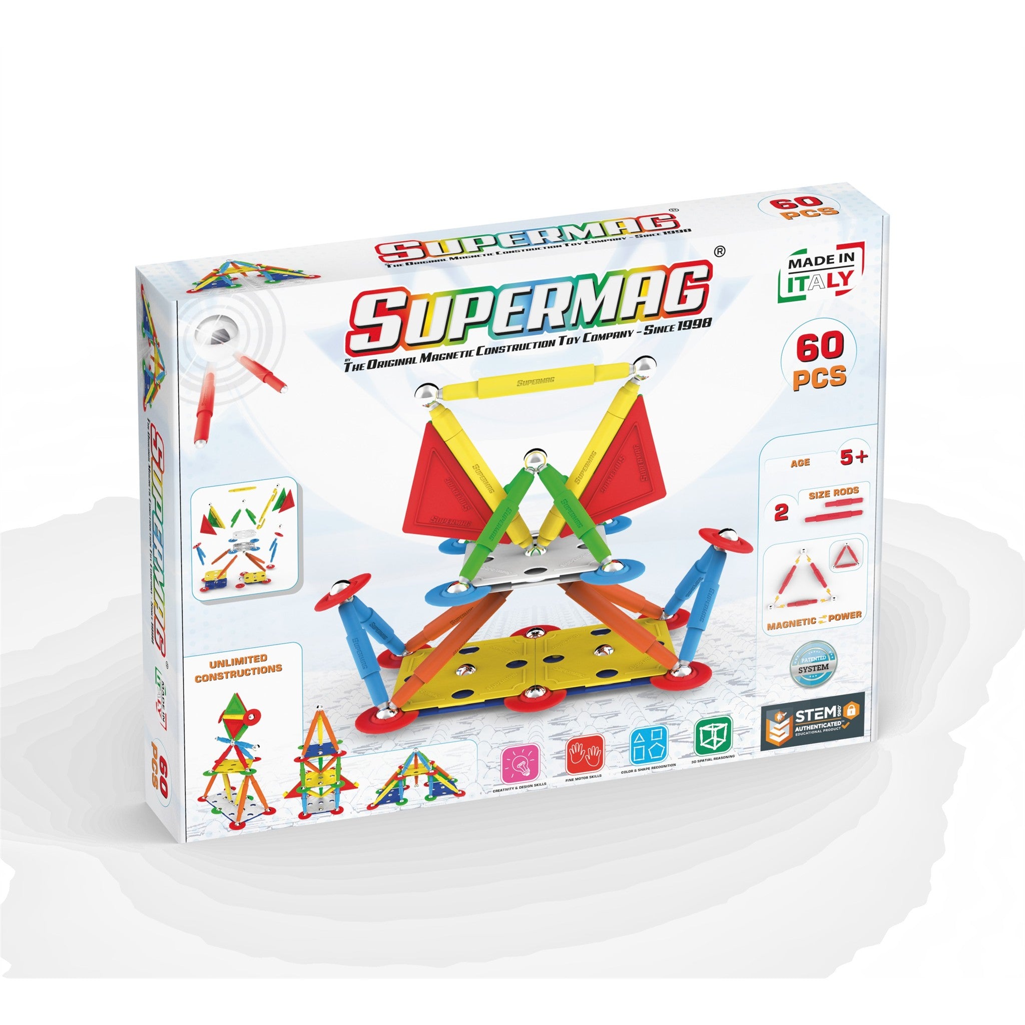 Supermag Multicolor 60 Piece