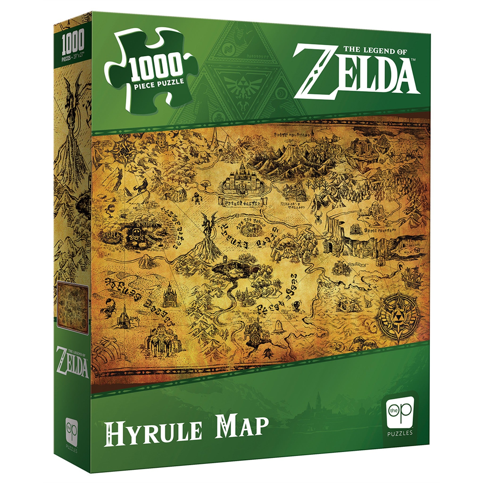 The Legend of Zelda Hyrule Map 1000 Piece Puzzle