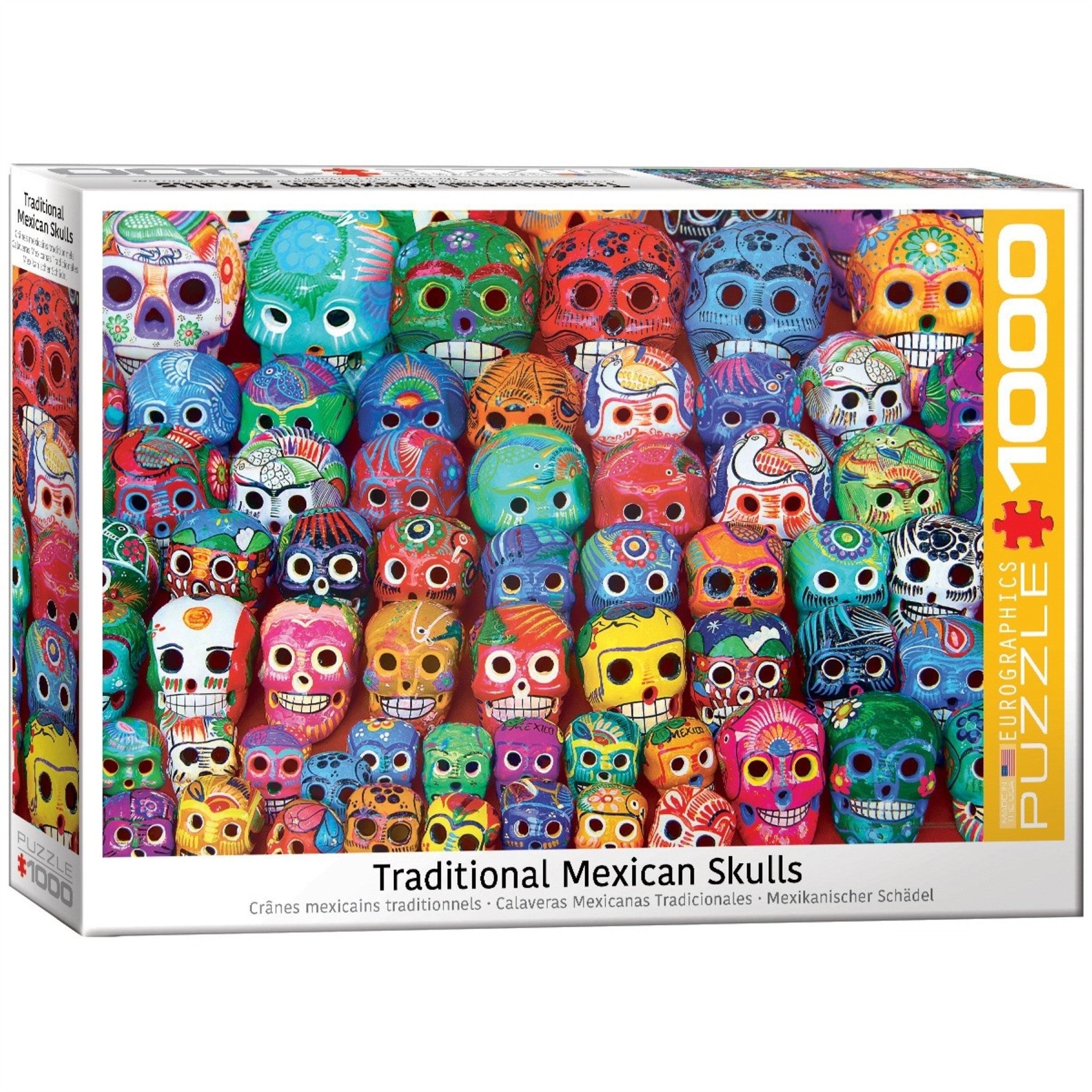 Traditional Mexican Skulls 1000 Piece Puzzle