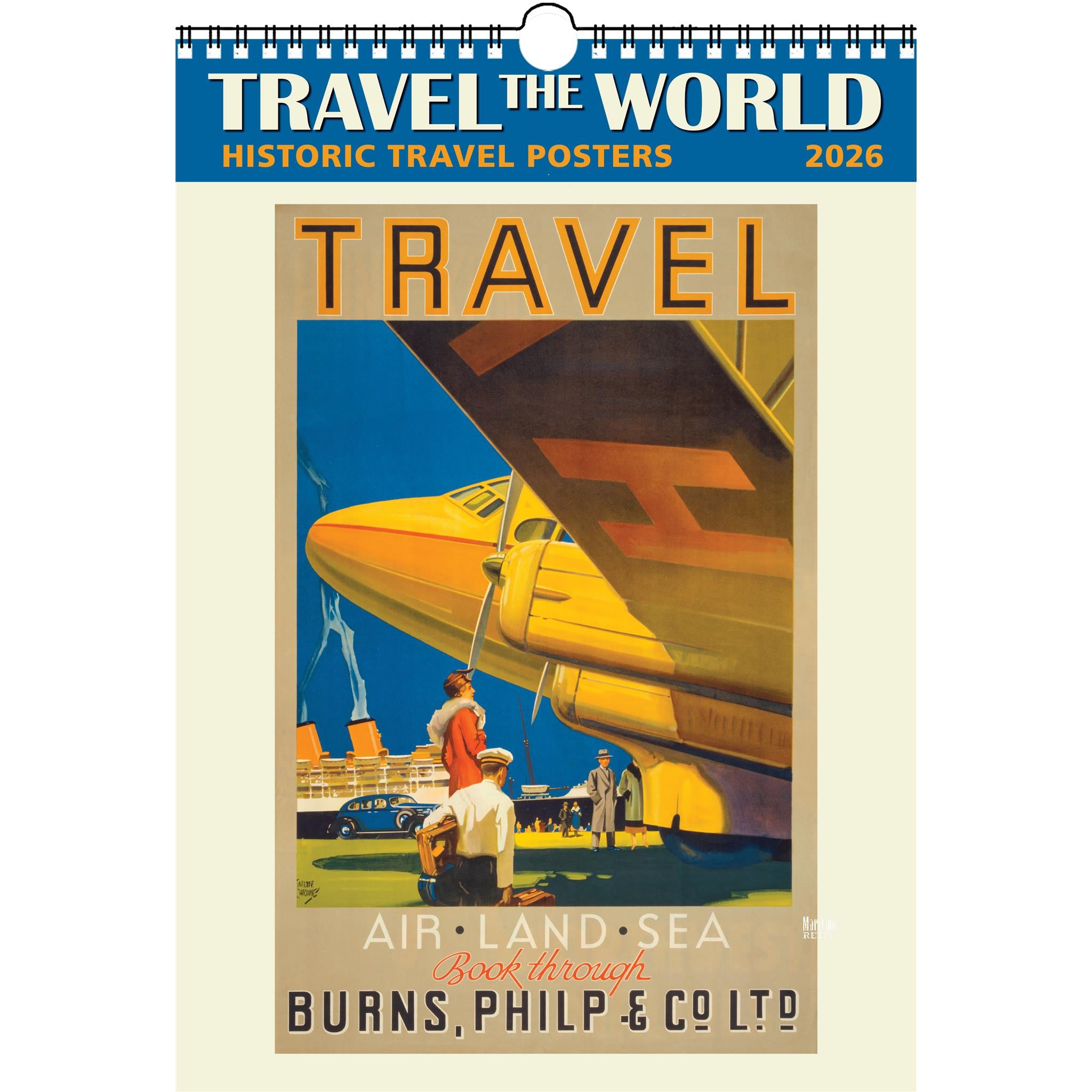 Travel The World 2026 Poster Calendar