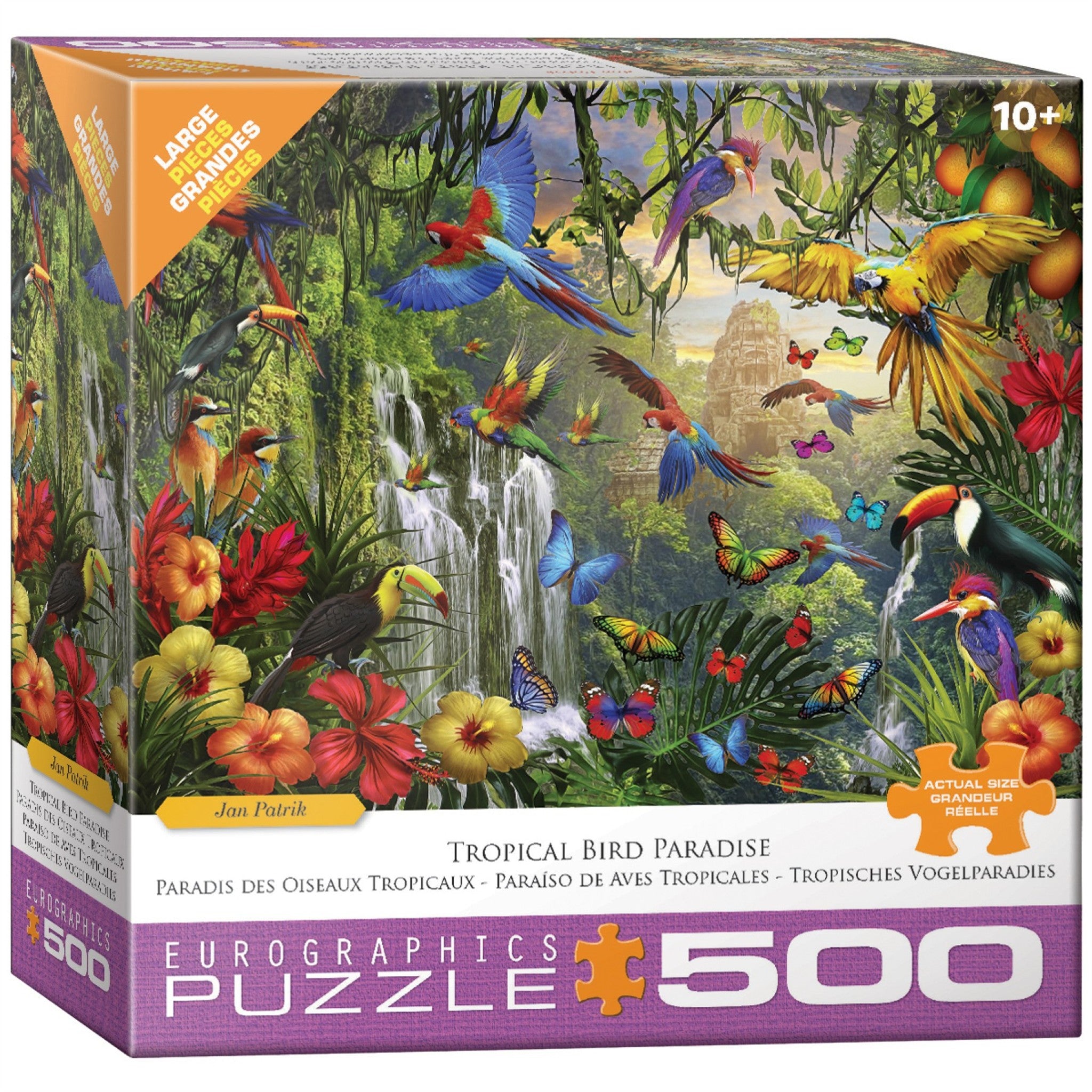 Tropical Bird Paradise Oversize 500 Piece Puzzle