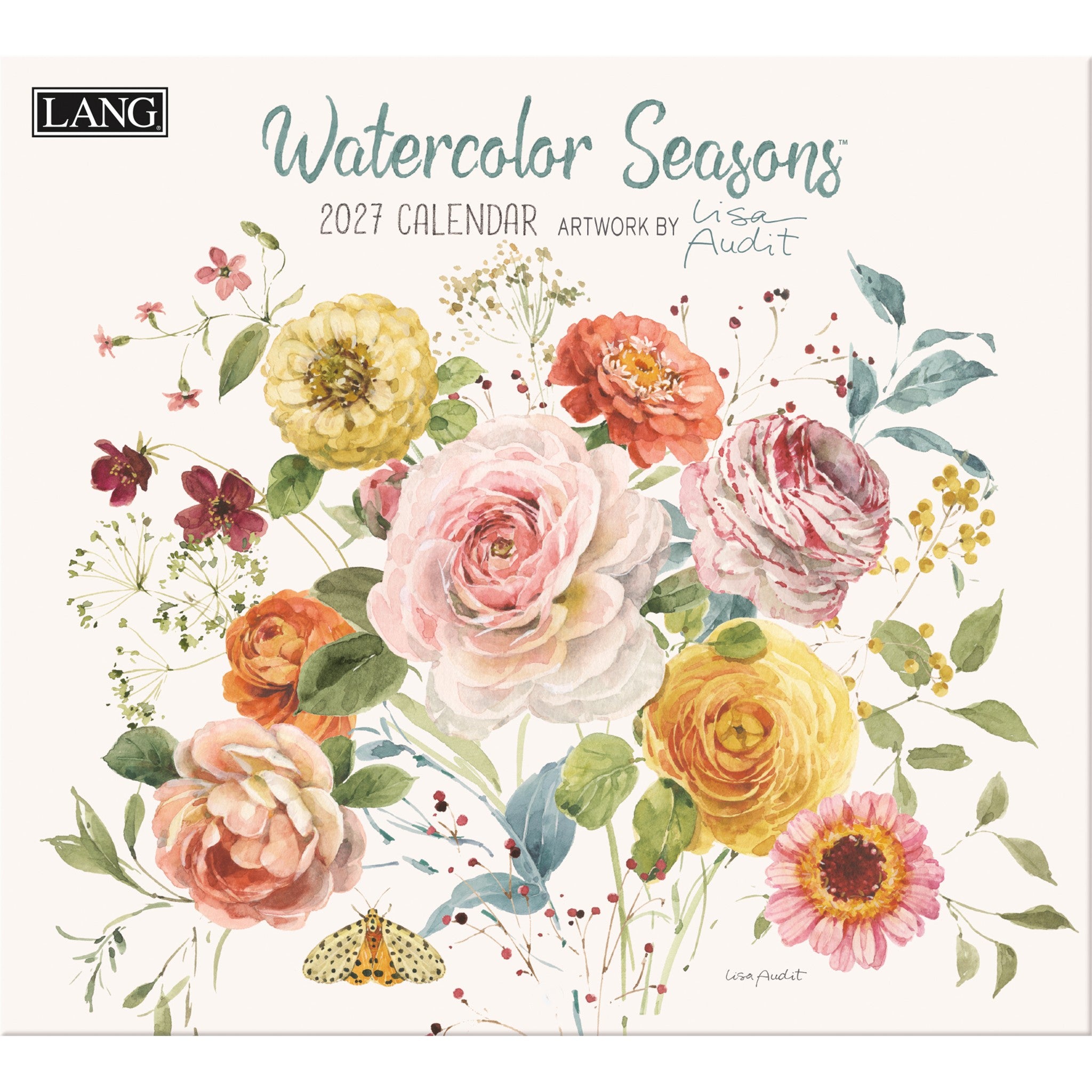 Watercolor Seasons 2027 Wall Calendar - Online Only